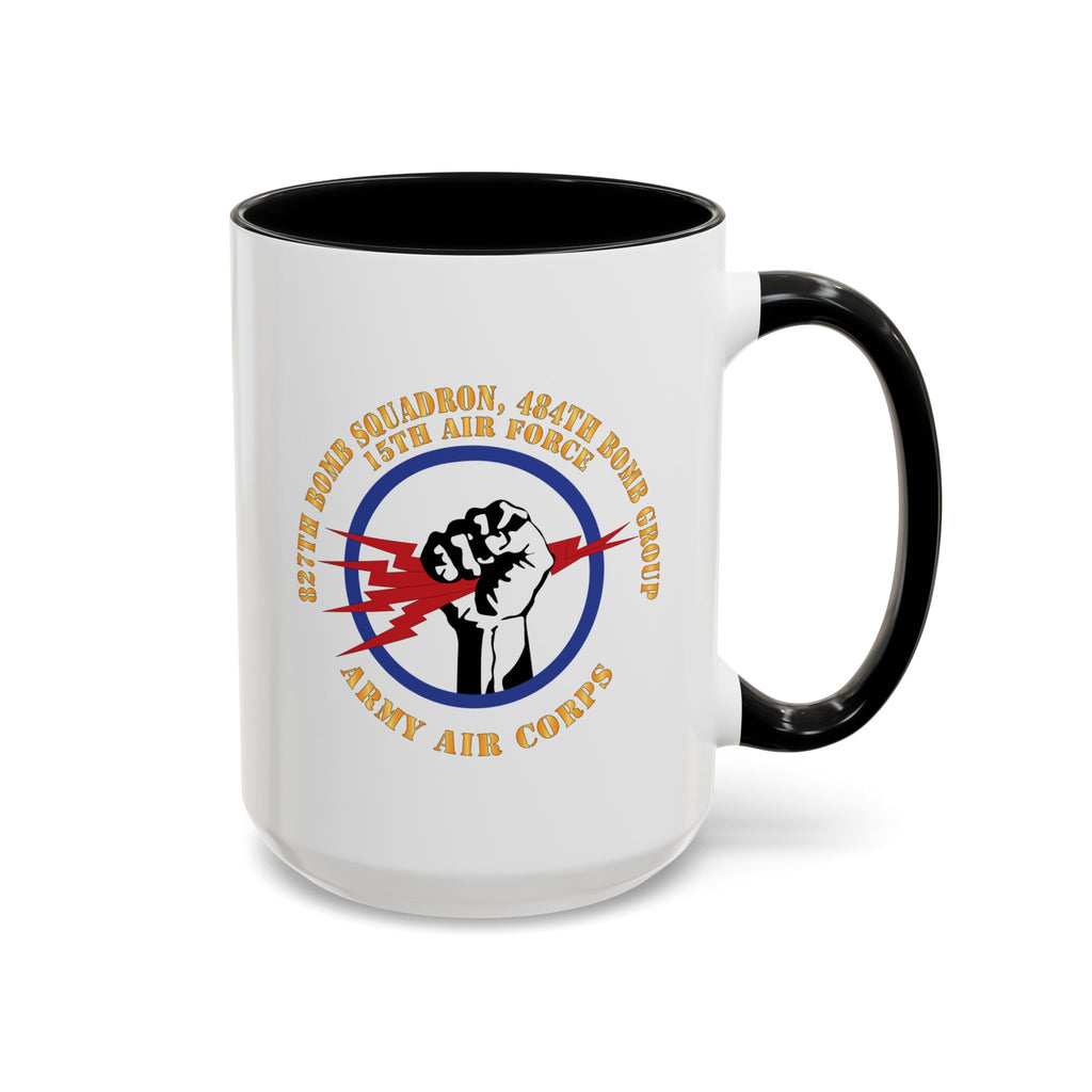 Accent Coffee Mug - AAC - 827th Bomb Squadron, 484th Bomb Group - 15th AAF X 300