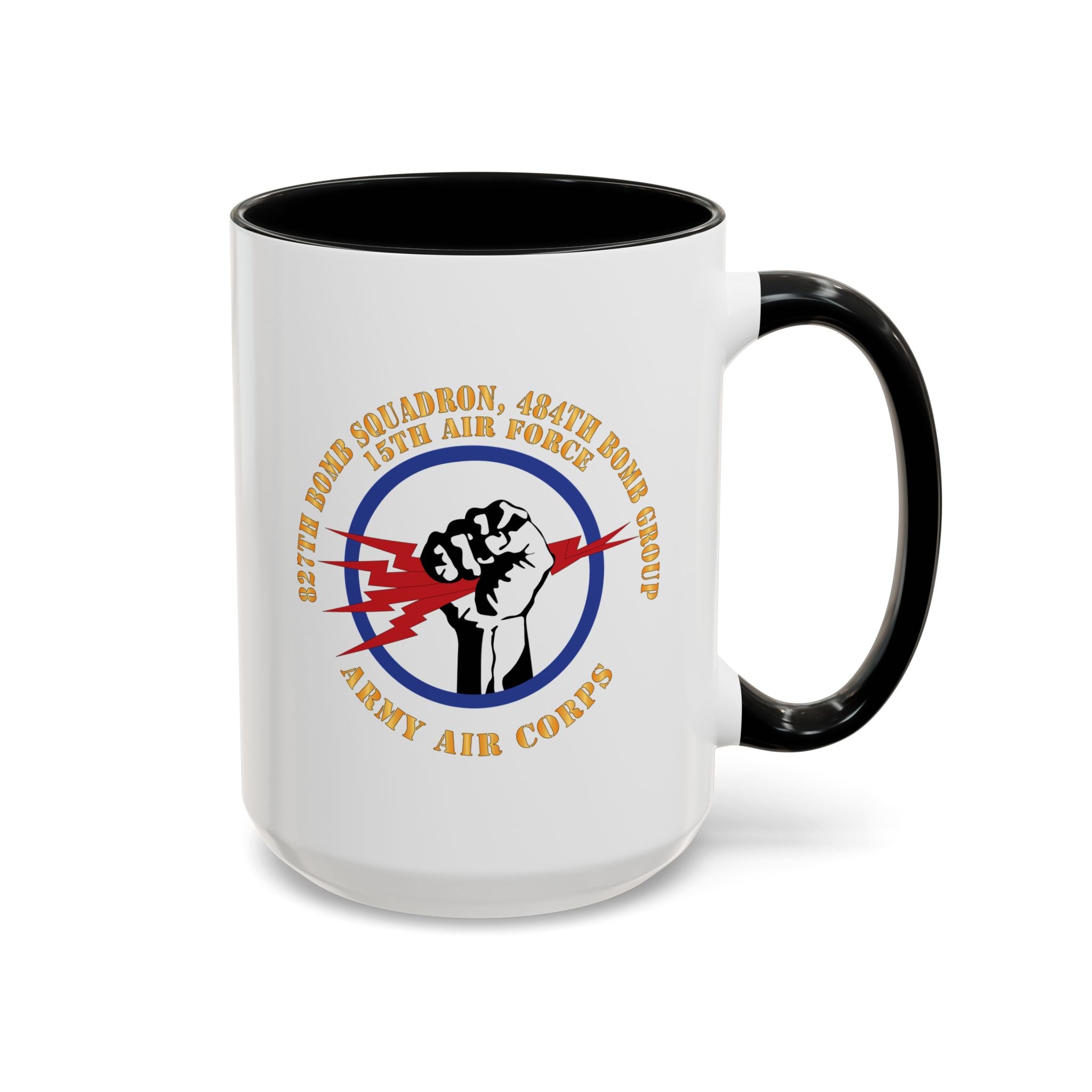 Accent Coffee Mug - AAC - 827th Bomb Squadron, 484th Bomb Group - 15th AAF X 300