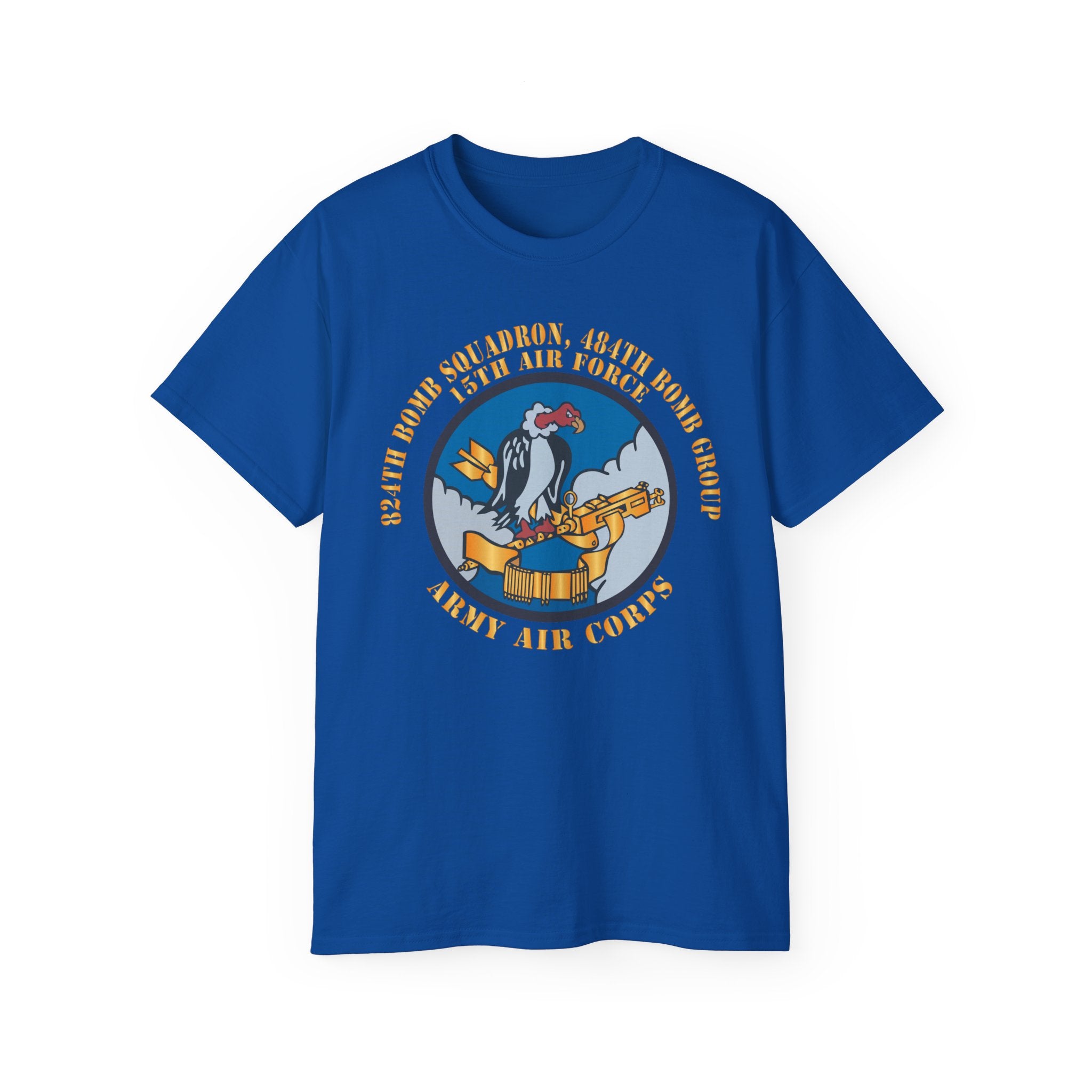Unisex Ultra Cotton Tee - AAC - 824th Bomb Squadron, 484th Bomb Group - 15th AAF X 300