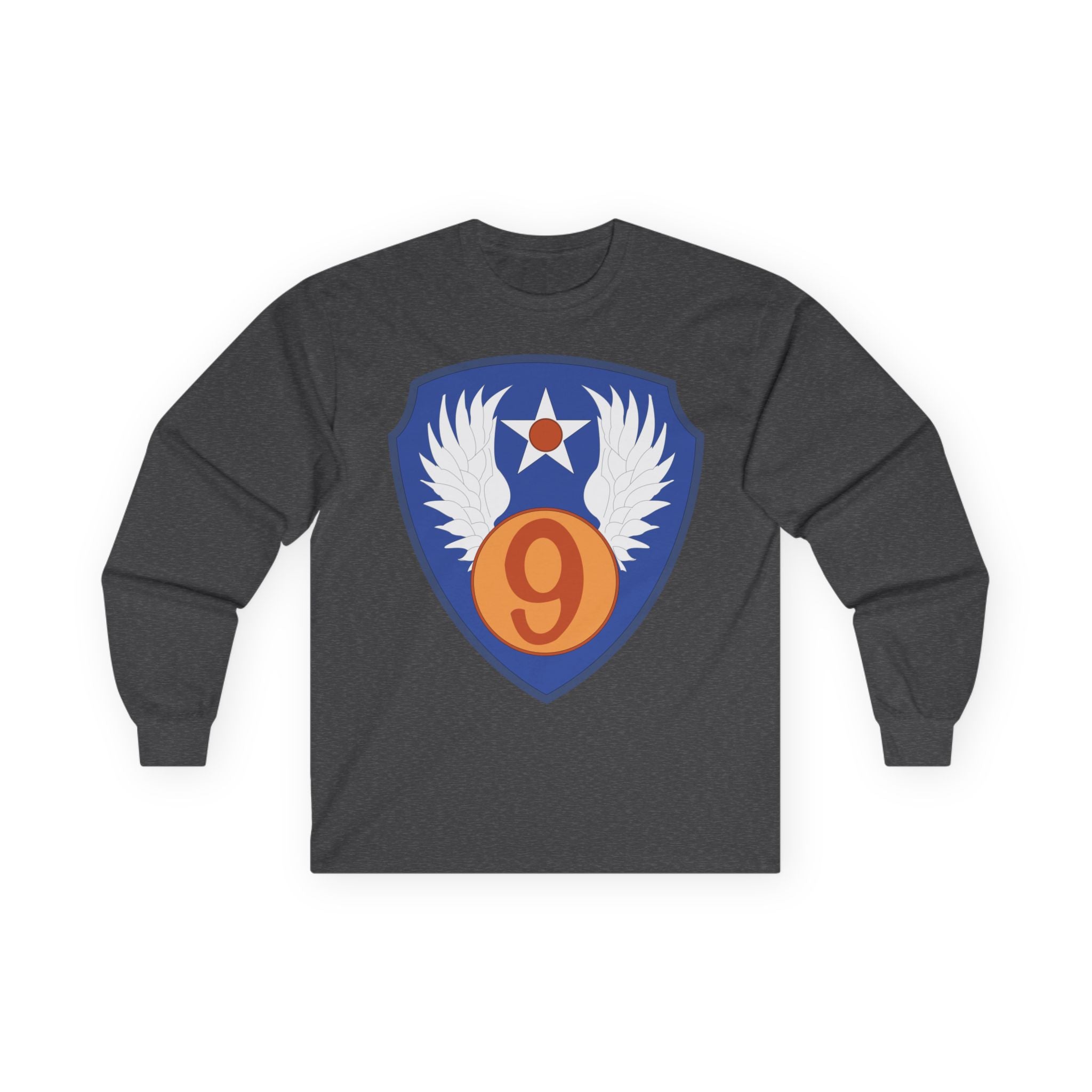 Unisex Long Sleeve Tee - AAC - SSI - 9th Air Force wo Txt X 300