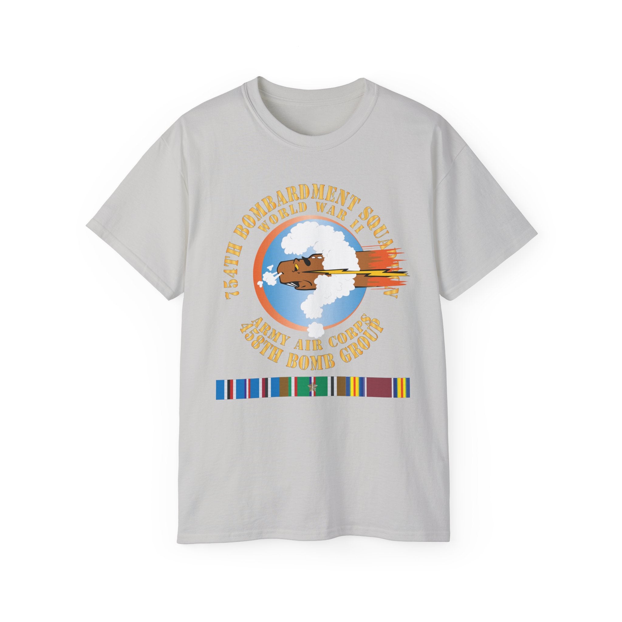 Unisex Ultra Cotton Tee - AAC - 754th Bombardment Squadron - 458th Bomb Group - WWII w EUR SVC X 300