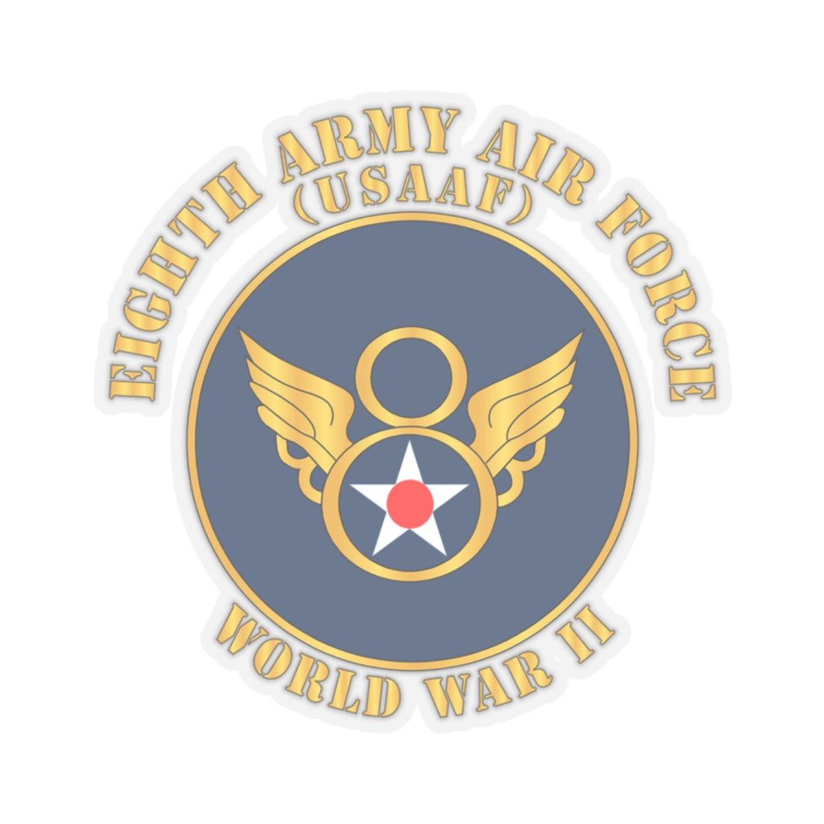 Kiss-Cut Stickers - AAC - 8th Air Force - WWII - USAAF x 300