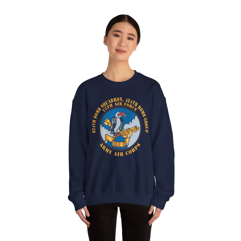 Crewneck Sweatshirt - AAC - 824th Bomb Squadron, 484th Bomb Group - 15th AAF X 300