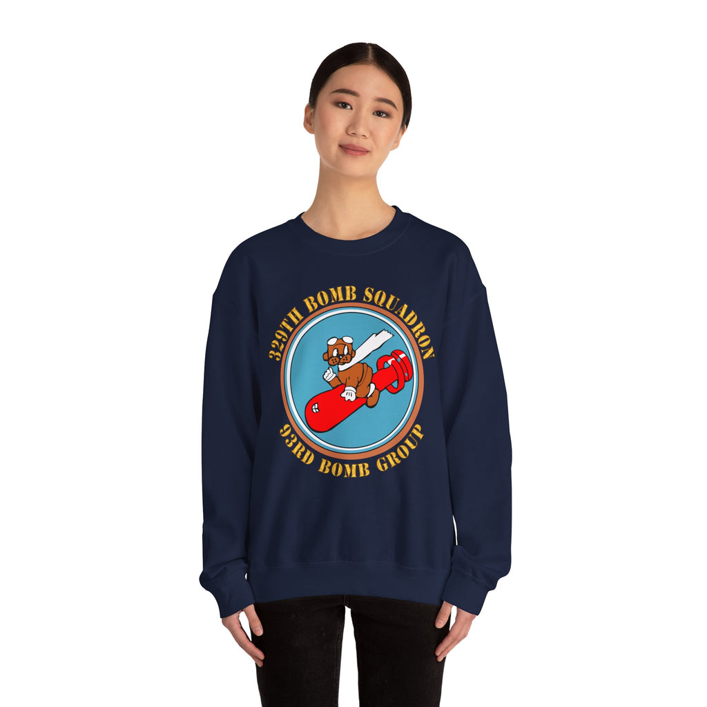 Crewneck Sweatshirt - AAC - 329th Bomb Squadron,93rd Bomb Group - WWII - USAAF