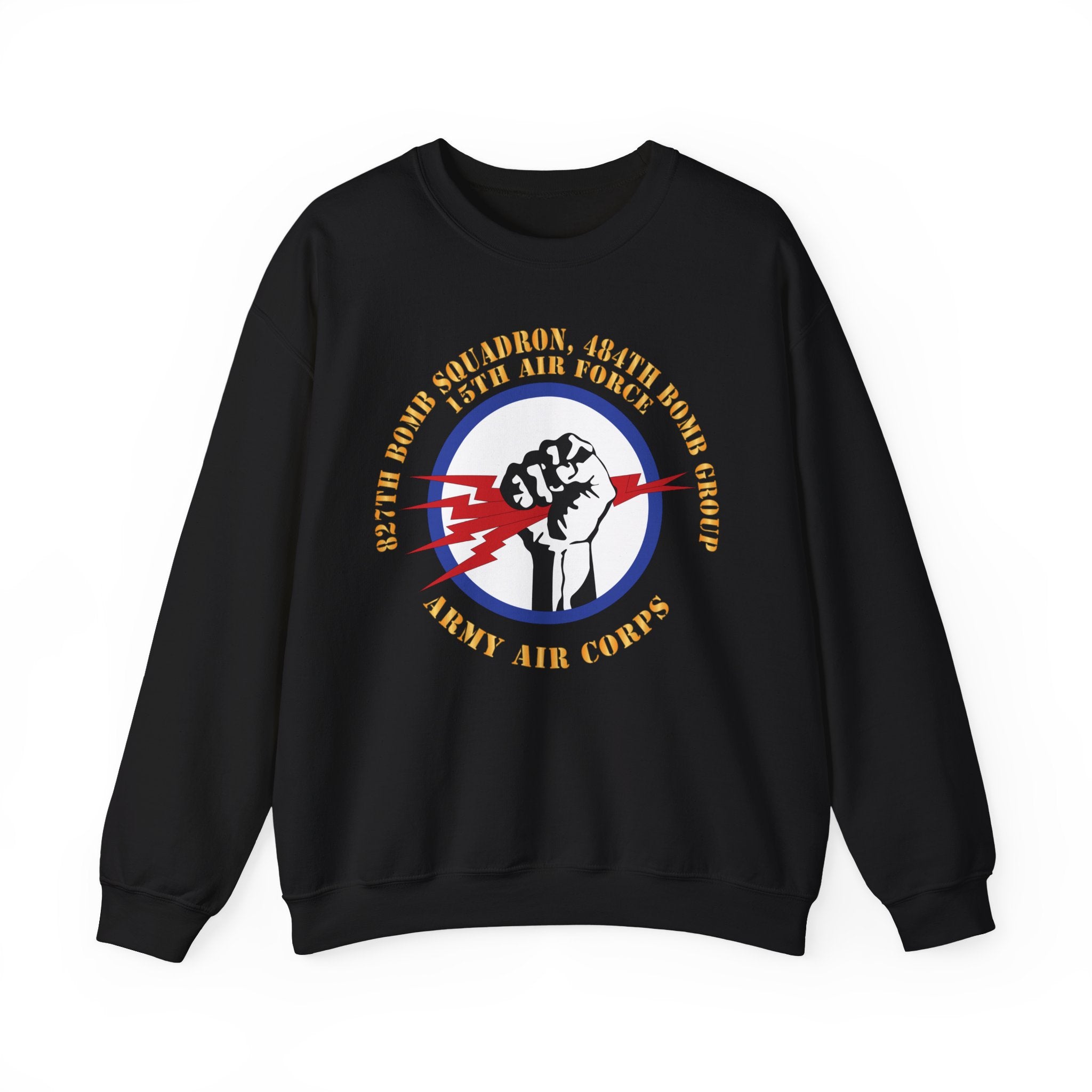 Crewneck Sweatshirt - AAC - 827th Bomb Squadron, 484th Bomb Group - 15th AAF X 300