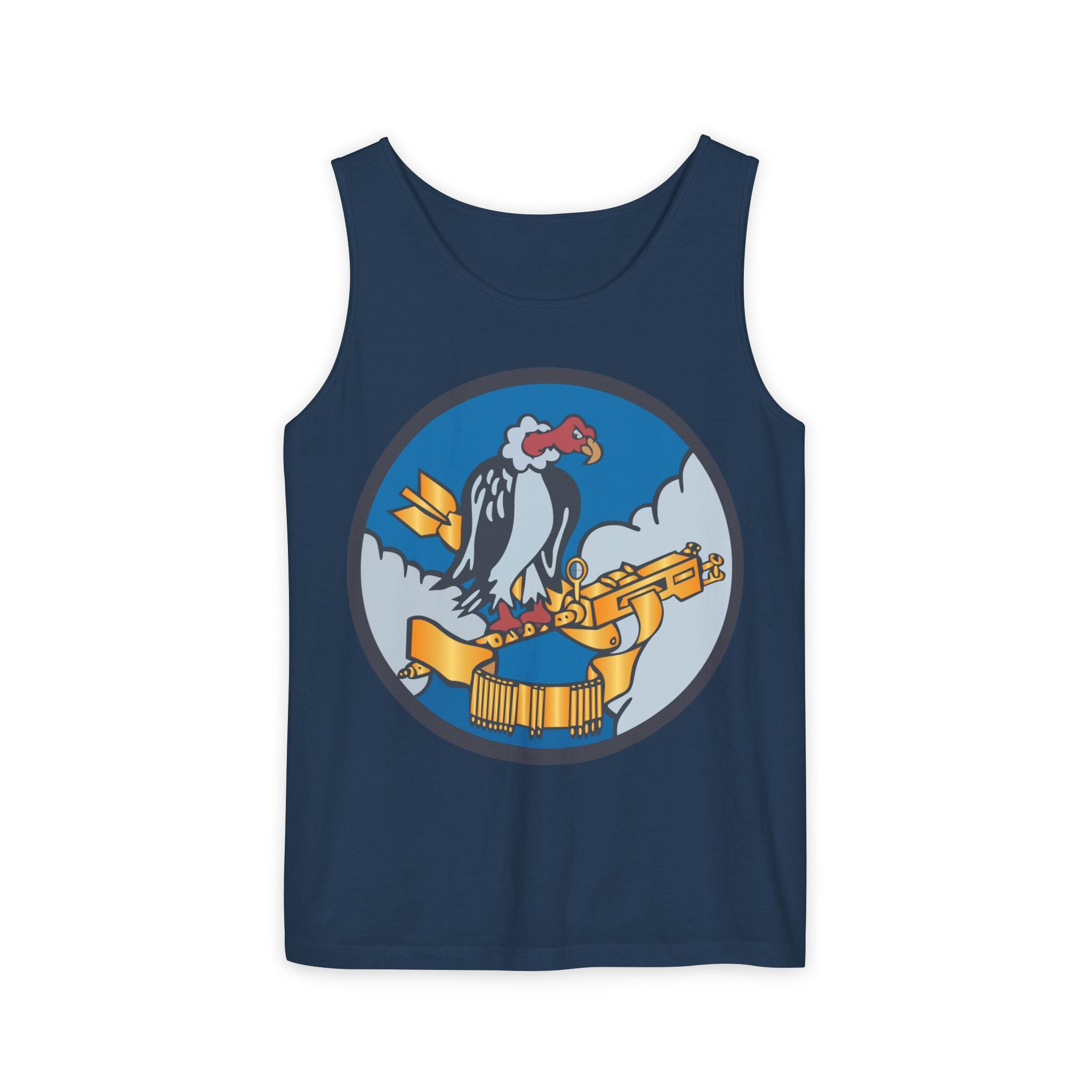 Unisex Garment-Dyed Tank Top - AAC - 825th Bomb Squadron, 484th Bomb Group - 15th AAF wo txt X 300