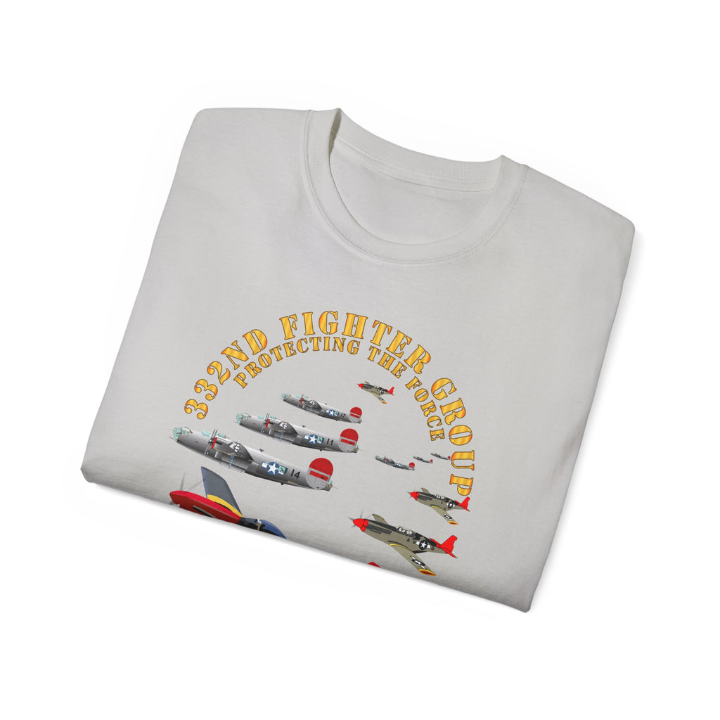 Unisex Ultra Cotton Tee - Army - AAC - 332nd Fighter Group - Red Tails - Protect Force