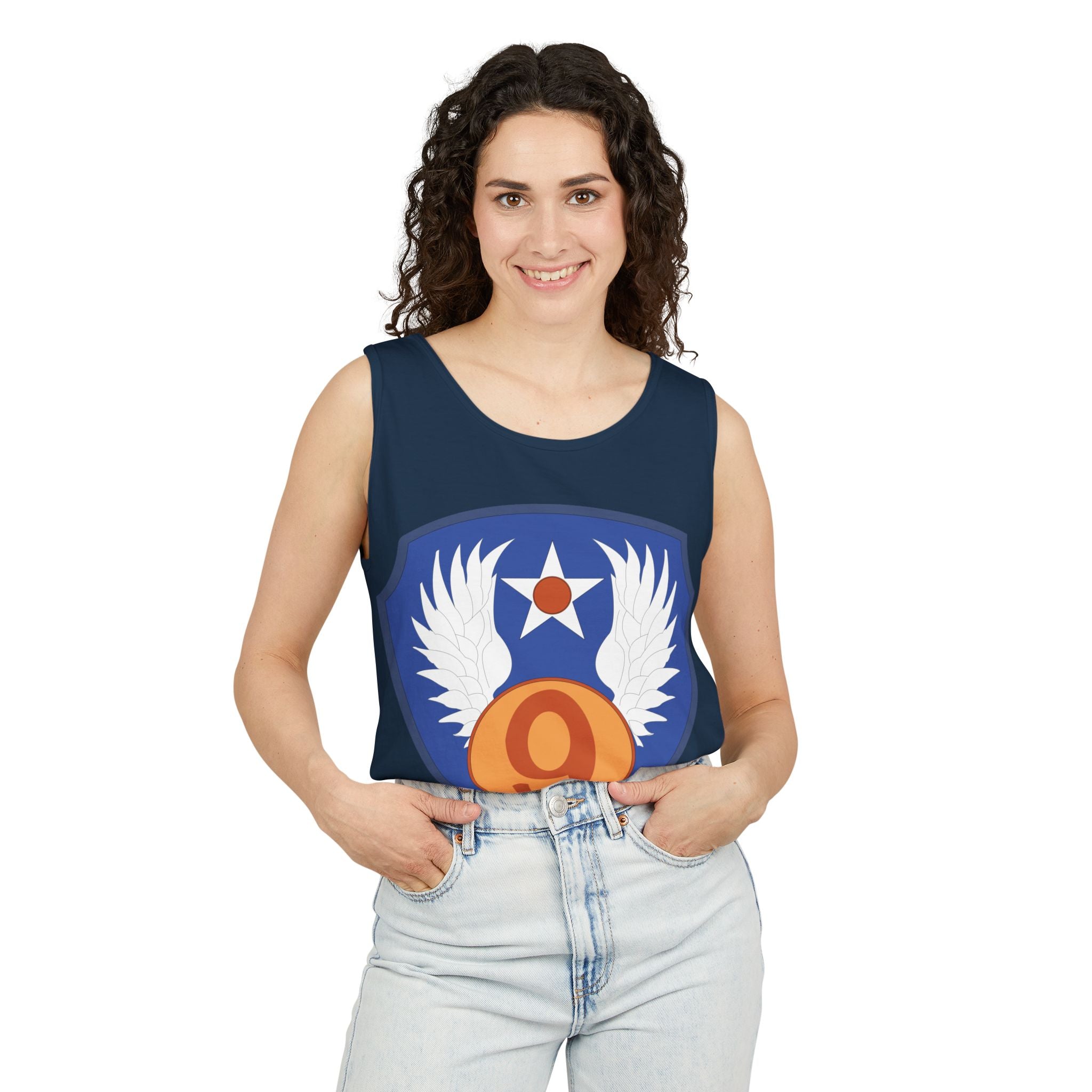 Unisex Garment-Dyed Tank Top - AAC - SSI - 9th Air Force wo Txt X 300