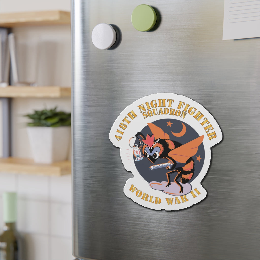 Die-Cut Magnets - AAC - 418th Night Fighter Squadron - WWII X 300