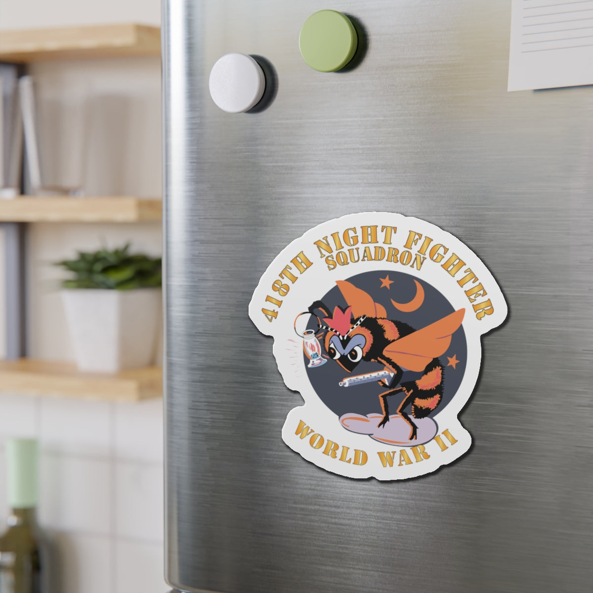 Die-Cut Magnets - AAC - 418th Night Fighter Squadron - WWII X 300