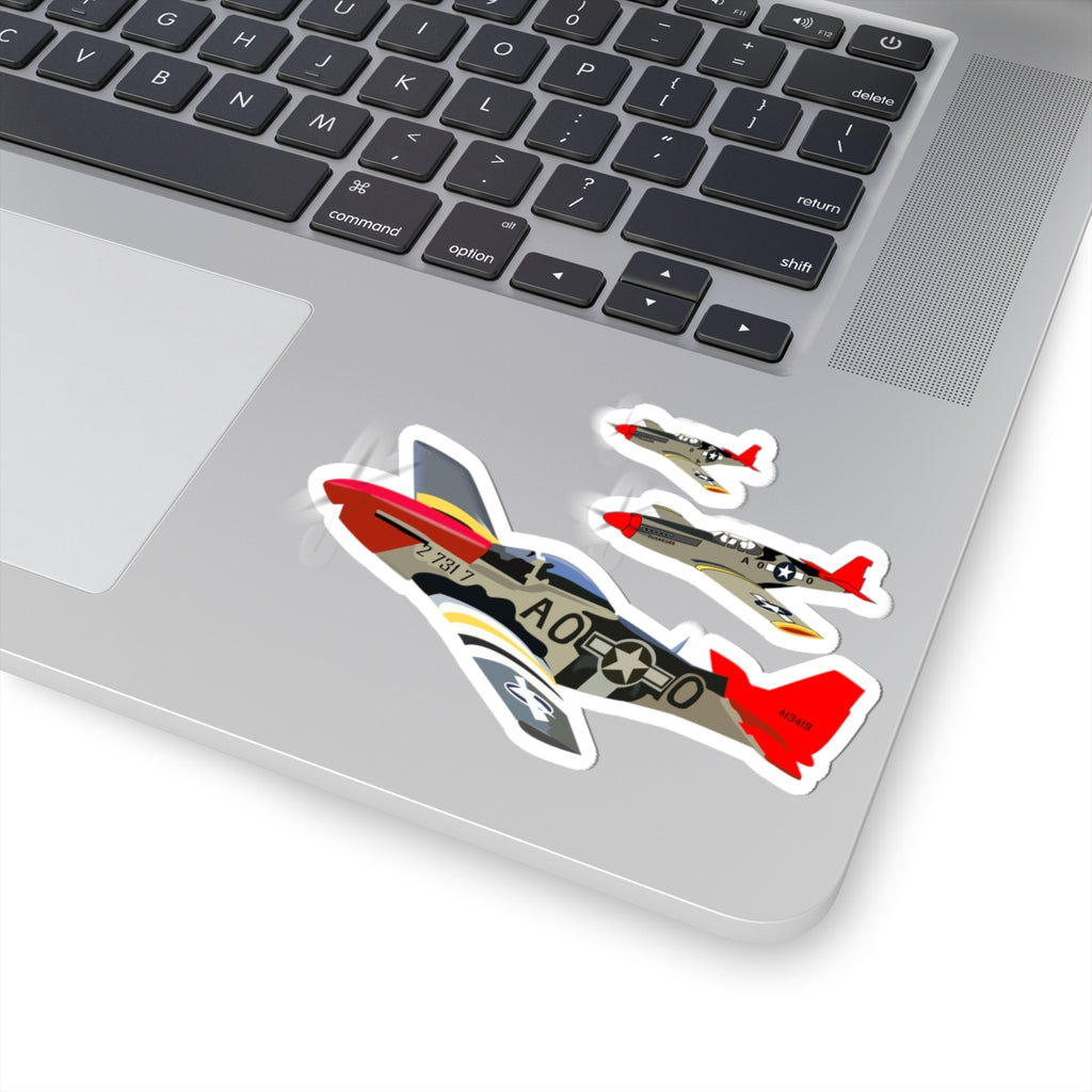 Kiss-Cut Stickers - Army - AAC - 332nd Fighter Group - 12th AF - Red Tails wo Txt