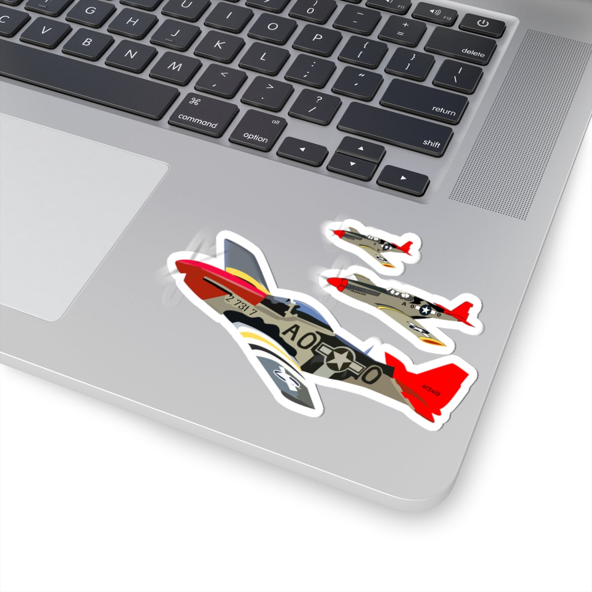 Kiss-Cut Stickers - Army - AAC - 332nd Fighter Group - 12th AF - Red Tails wo Txt