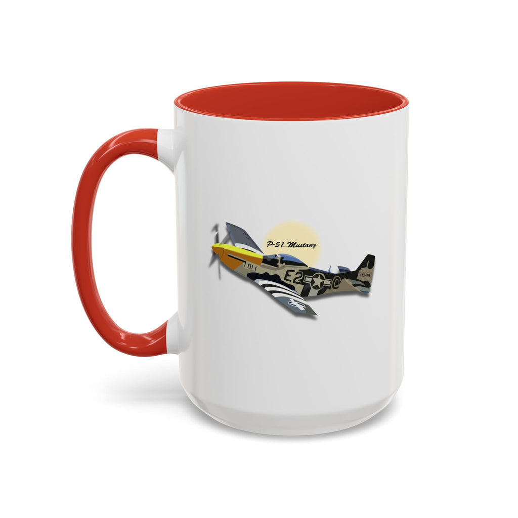 Accent Coffee Mug - Army Air Corps P-51 Mustang wo AAC X 300