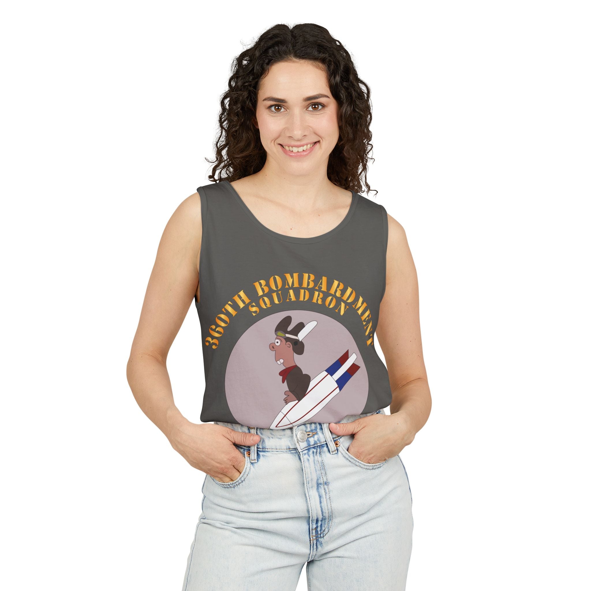 Unisex Garment-Dyed Tank Top - AAC - 360th Bombardment Squadron X 300