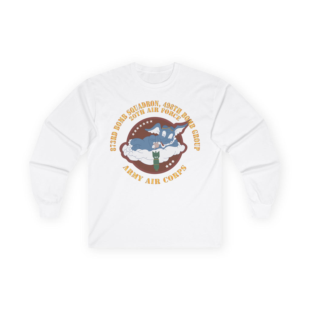 Unisex Long Sleeve Tee - AAC - 873rd Bomb Squadron, 498th Bomb Group - 20th AAF X 300
