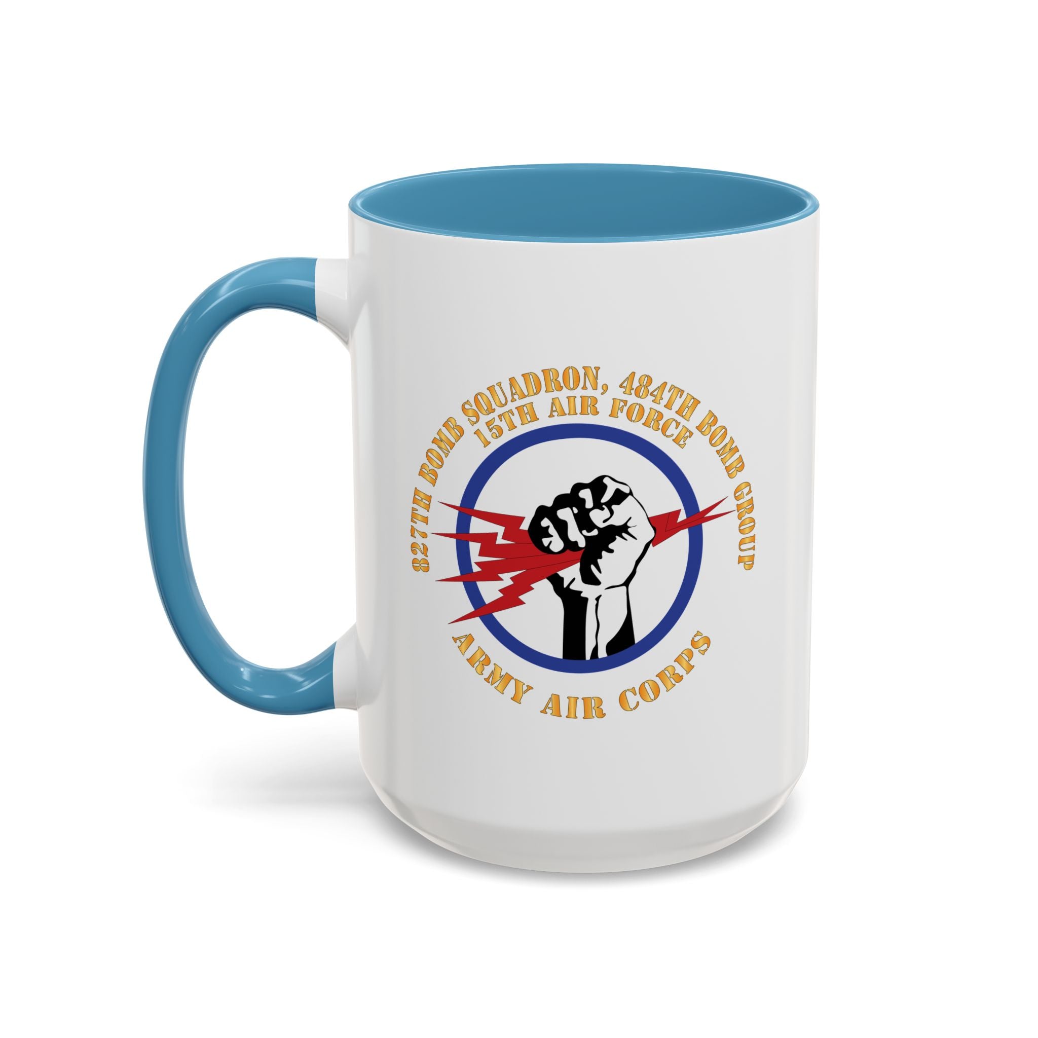 Accent Coffee Mug - AAC - 827th Bomb Squadron, 484th Bomb Group - 15th AAF X 300