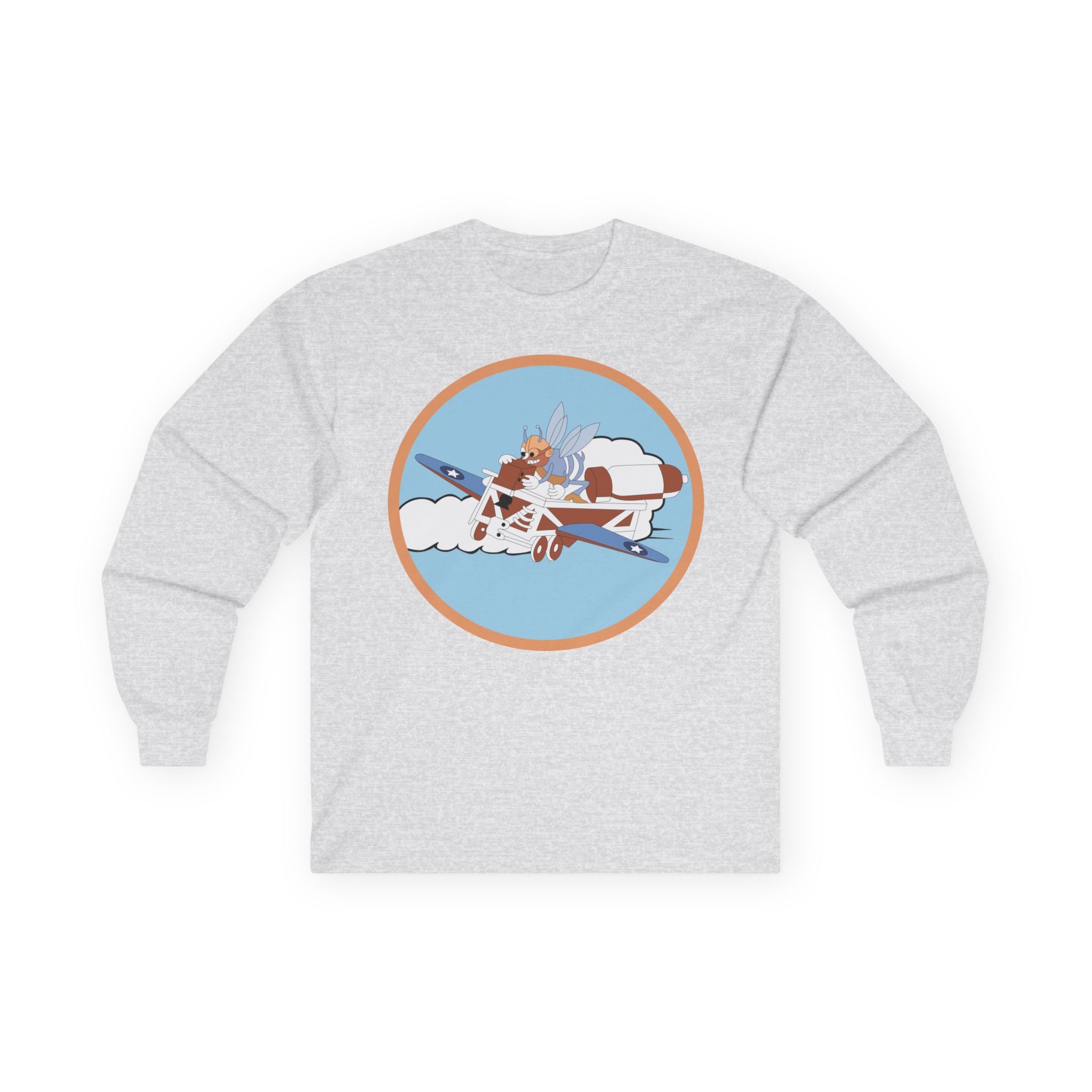 Unisex Long Sleeve Tee - AAC - 782nd Bomb Squadron, 465th Bomb Group - 15th AF wo Txt X 300