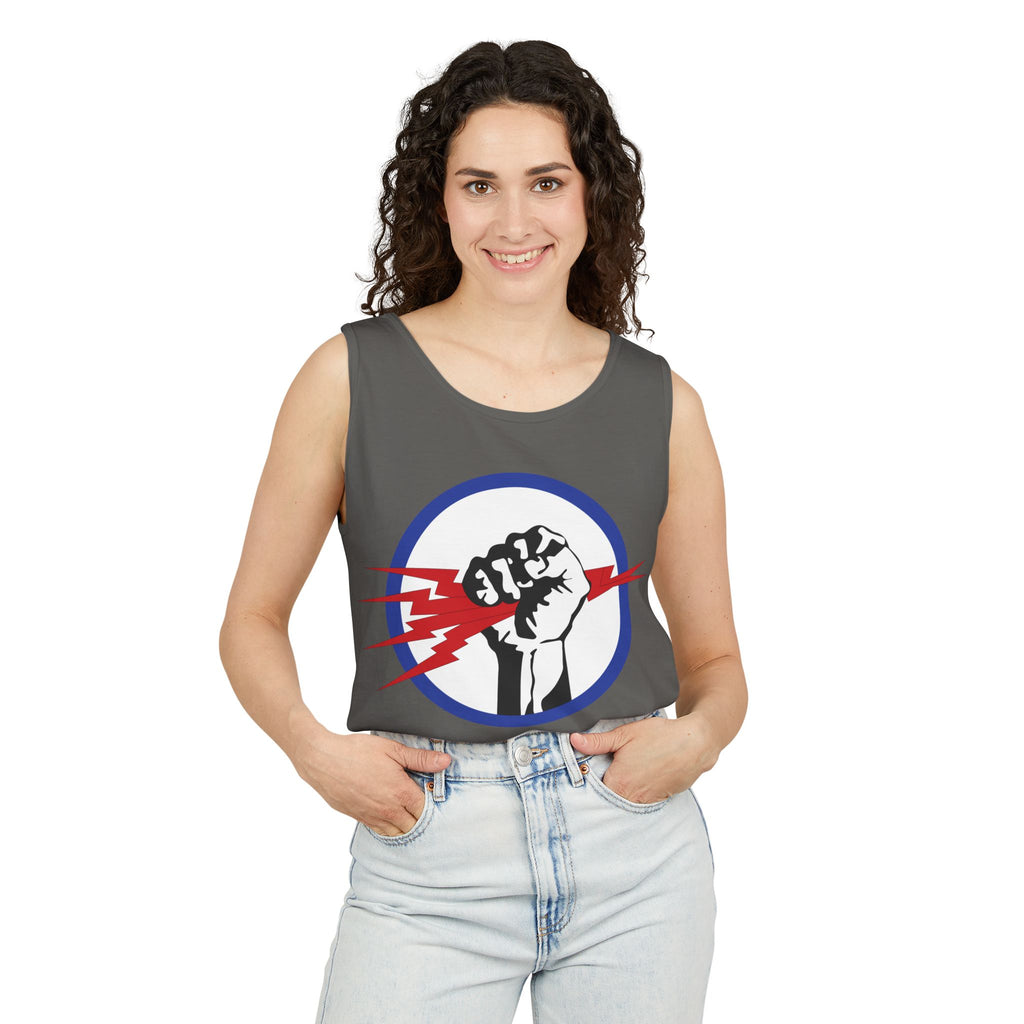 Unisex Garment-Dyed Tank Top - AAC - 827th Bomb Squadron, 484th Bomb Group - 15th AAF wo Txt X 300