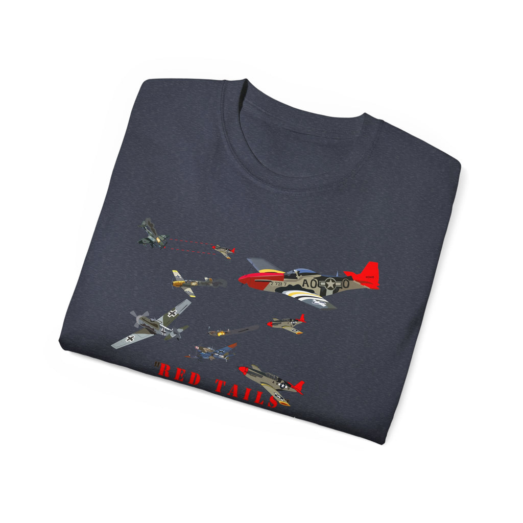 Unisex Ultra Cotton Tee - Army - AAC - 332nd Fighter Group - Red Tails - At War