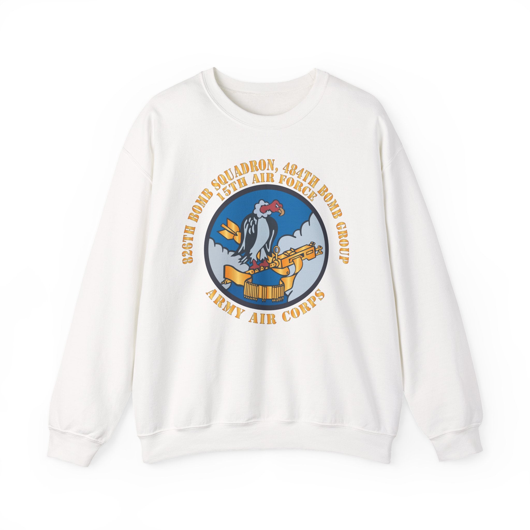 Crewneck Sweatshirt - AAC - 826th Bomb Squadron, 484th Bomb Group - 15th AAF X 300