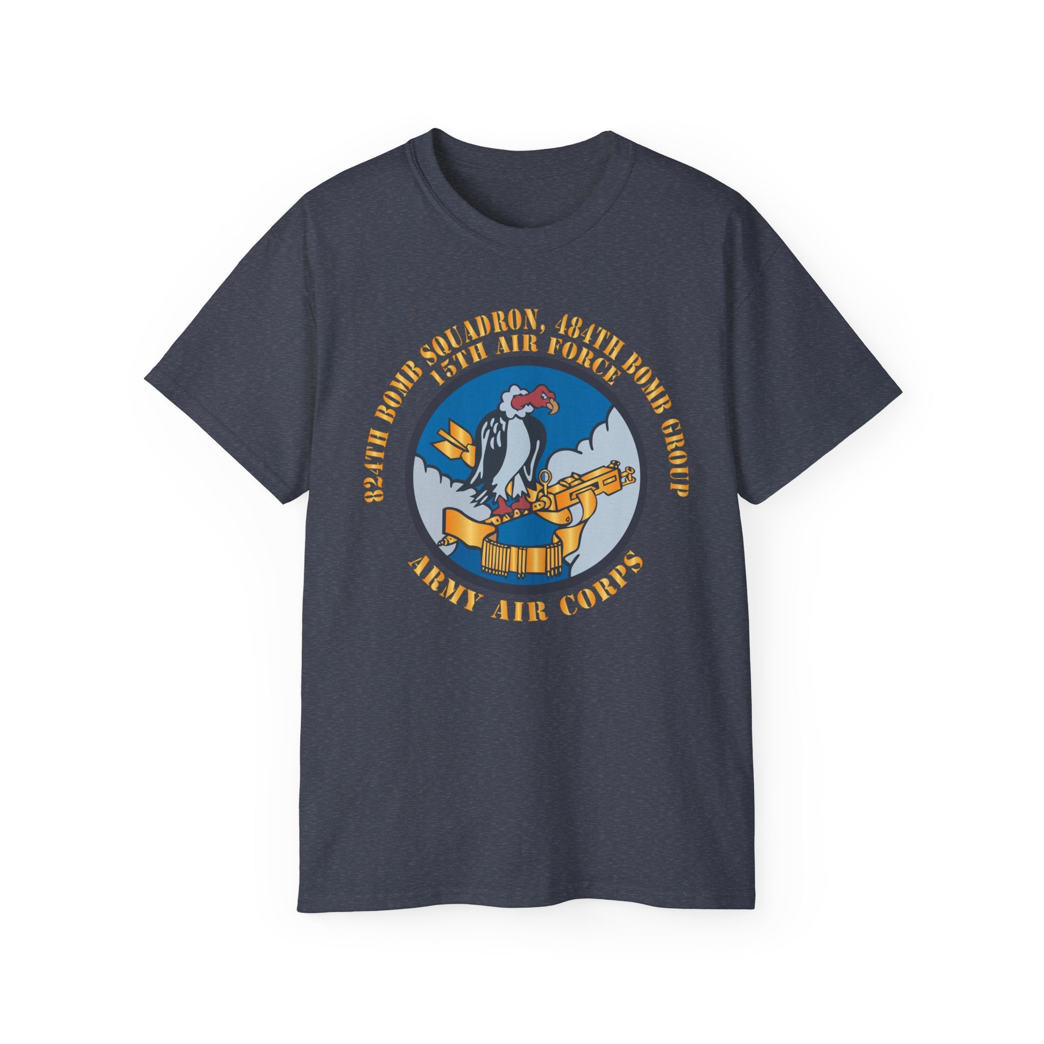 Unisex Ultra Cotton Tee - AAC - 824th Bomb Squadron, 484th Bomb Group - 15th AAF X 300