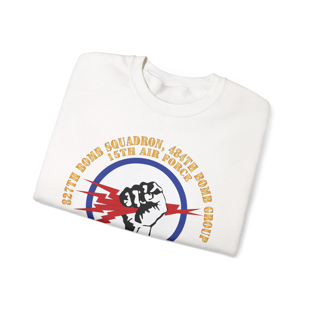 Crewneck Sweatshirt - AAC - 827th Bomb Squadron, 484th Bomb Group - 15th AAF X 300