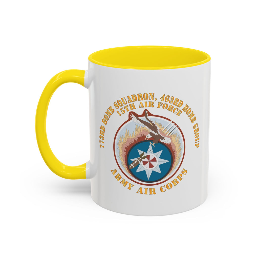 Accent Coffee Mug - AAC - 773rd Bomb Squadron, 463rd Bomb Group - 15th AF X 300