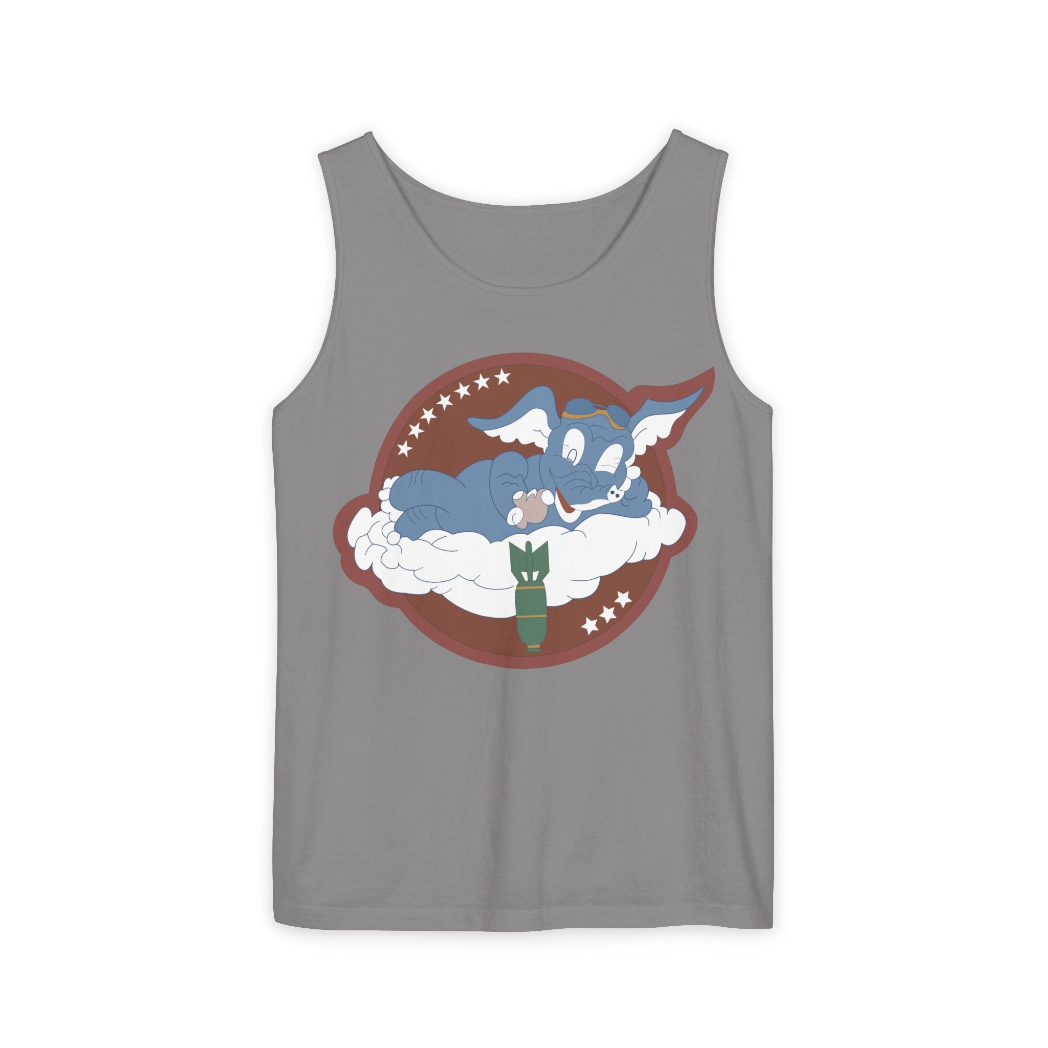 Unisex Garment-Dyed Tank Top - AAC - 873rd Bomb Squadron, 498th Bomb Group - 20th AAF wo Txt X 300
