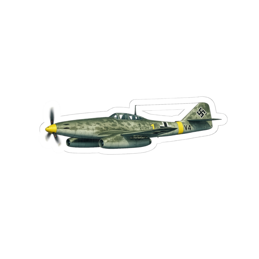 Kiss-Cut Stickers - WWII - Fighter Aircraft - Messerschmitt Me 262 - Profile - Left - In Flight