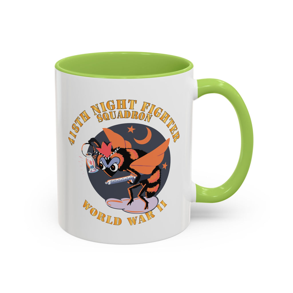 Accent Coffee Mug - AAC - 418th Night Fighter Squadron - WWII X 300