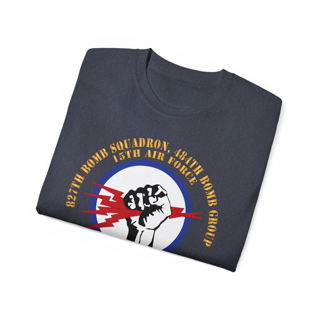 Unisex Ultra Cotton Tee - AAC - 827th Bomb Squadron, 484th Bomb Group - 15th AAF X 300