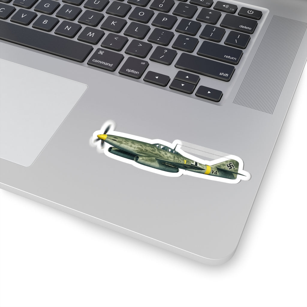 Kiss-Cut Stickers - WWII - Fighter Aircraft - Messerschmitt Me 262 - Profile - Left - In Flight