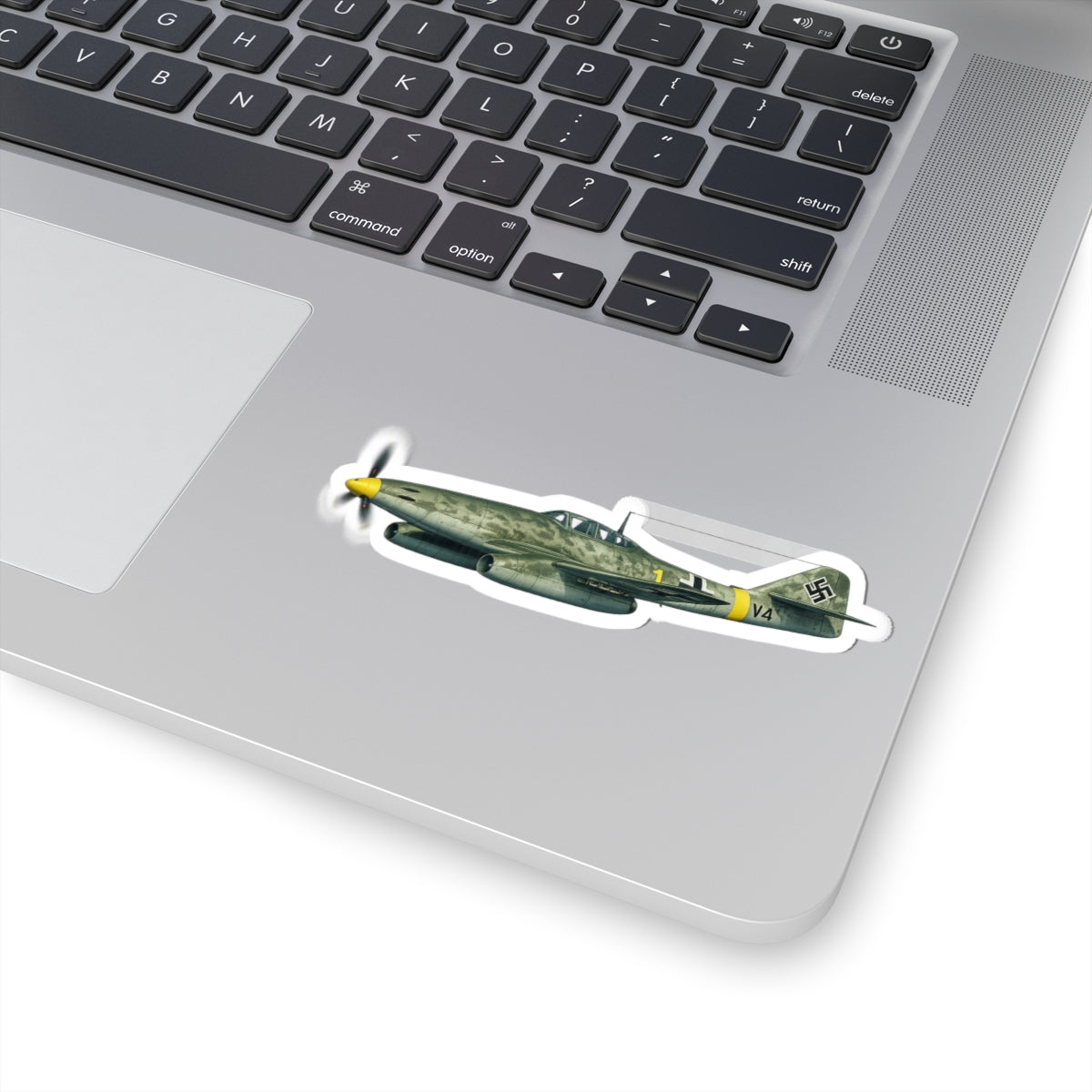 Kiss-Cut Stickers - WWII - Fighter Aircraft - Messerschmitt Me 262 - Profile - Left - In Flight