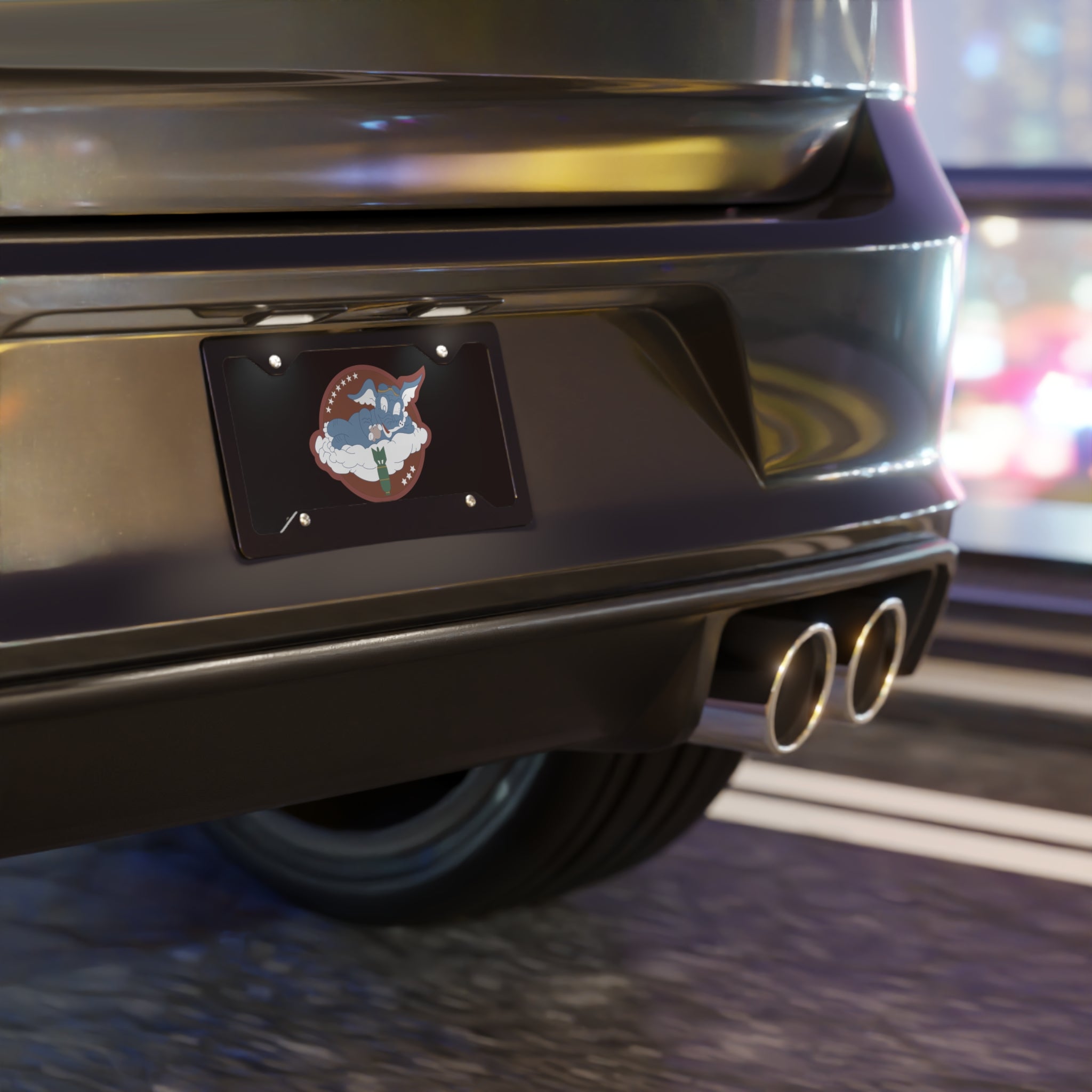 License Plate - AAC - 873rd Bomb Squadron, 498th Bomb Group - 20th AAF wo Txt X 300