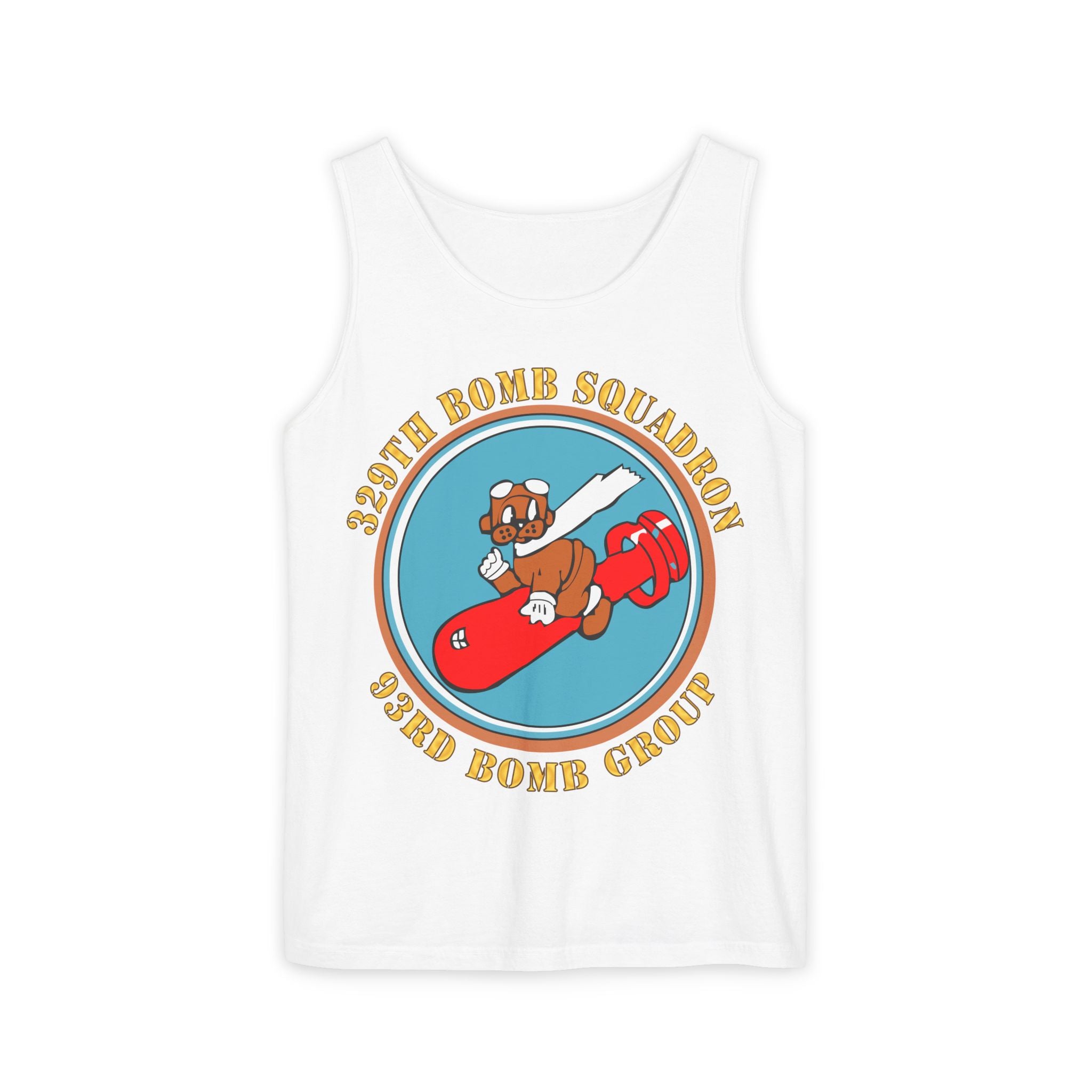 Unisex Garment-Dyed Tank Top - AAC - 329th Bomb Squadron,93rd Bomb Group - WWII - USAAF