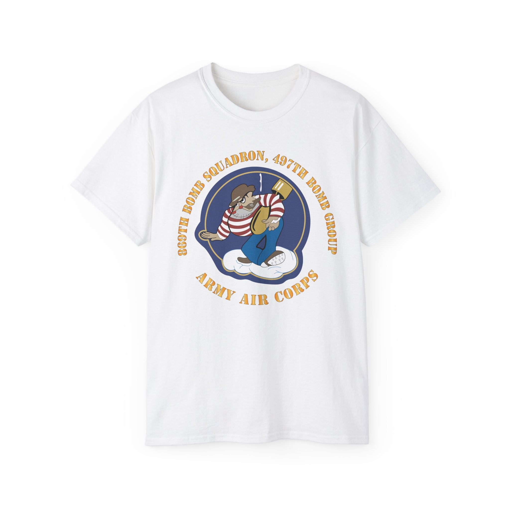 Unisex Ultra Cotton Tee - AAC - 869th Bomb Squadron, 497th Bomb Group X 300