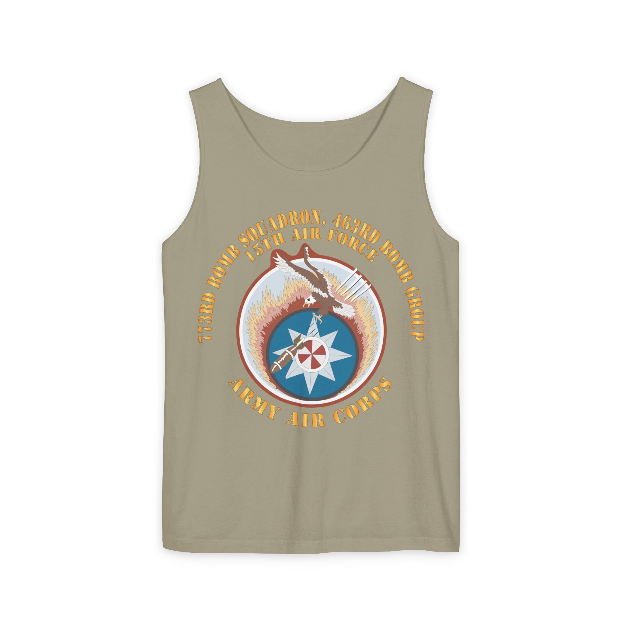 Unisex Garment-Dyed Tank Top - AAC - 773rd Bomb Squadron, 463rd Bomb Group - 15th AF X 300