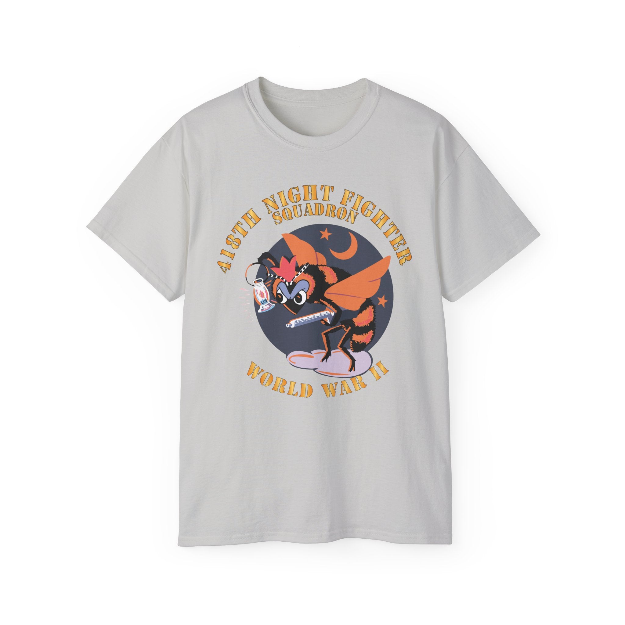 Unisex Ultra Cotton Tee - AAC - 418th Night Fighter Squadron - WWII X 300