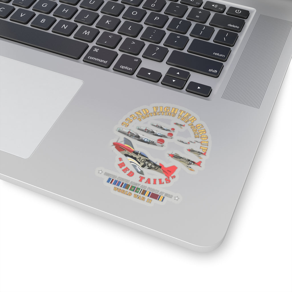 Kiss-Cut Stickers - Army - AAC - 332nd Fighter Group - Red Tails - Protect Force