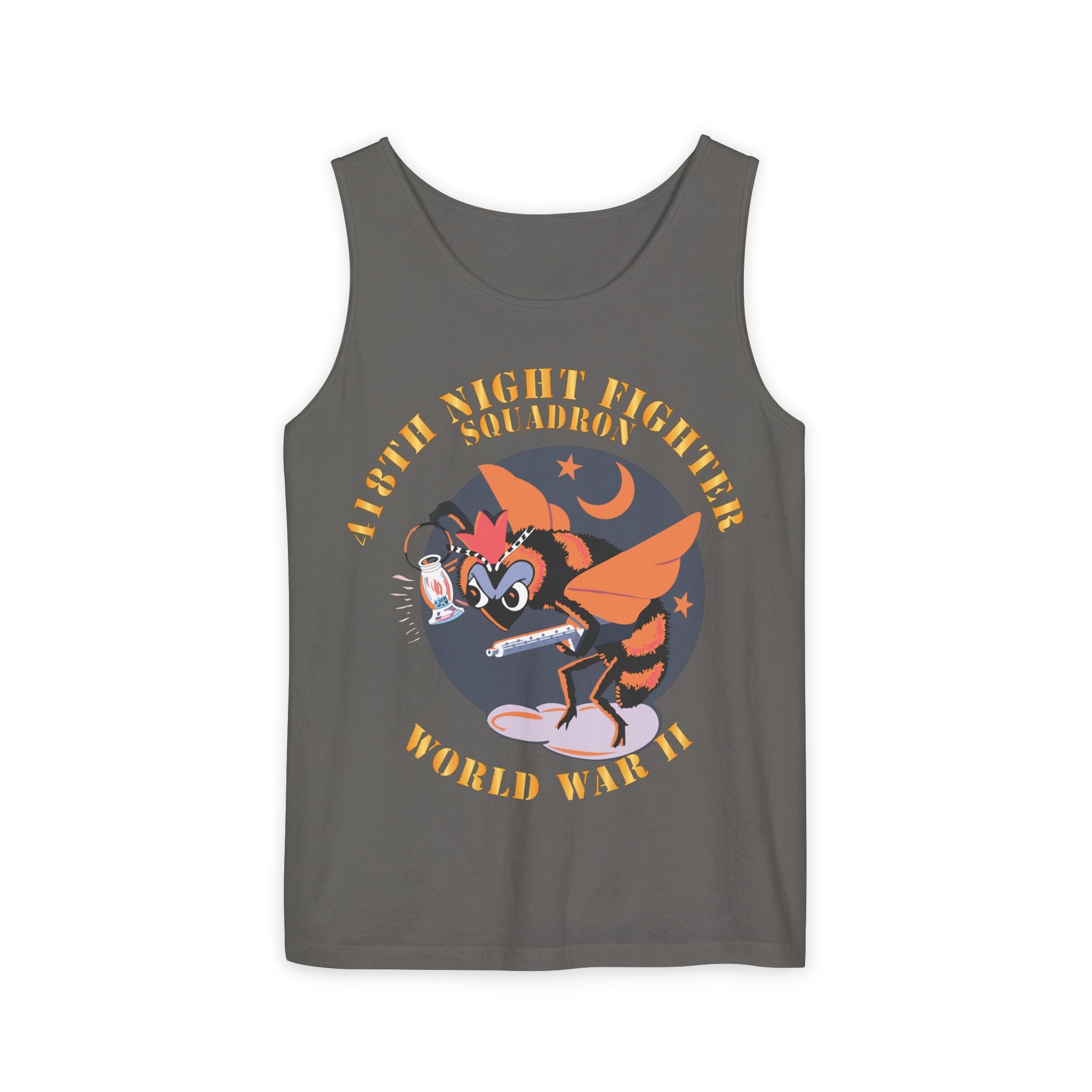 Unisex Garment-Dyed Tank Top - AAC - 418th Night Fighter Squadron - WWII X 300