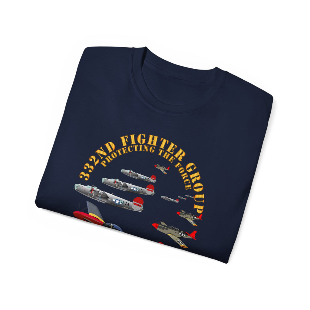 Unisex Ultra Cotton Tee - Army - AAC - 332nd Fighter Group - Red Tails - Protect Force
