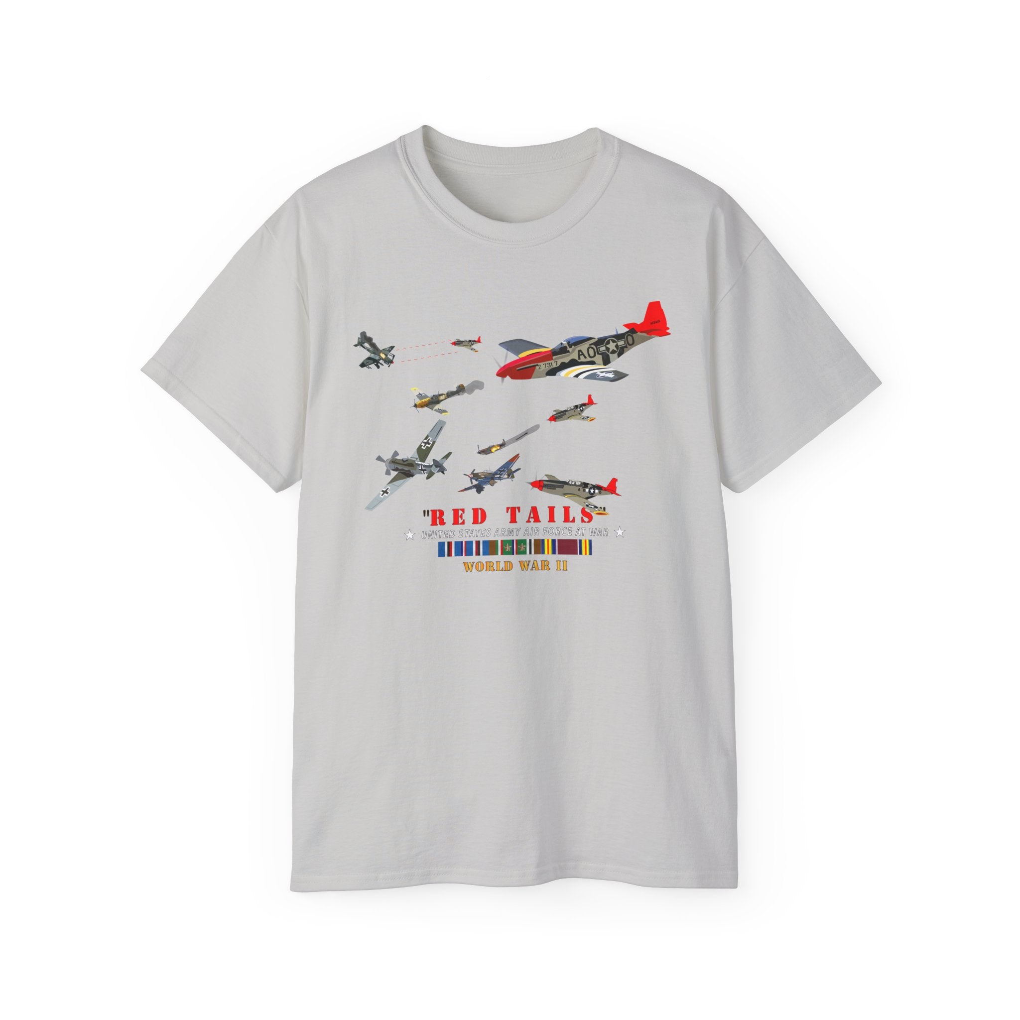 Unisex Ultra Cotton Tee - Army - AAC - 332nd Fighter Group - Red Tails - At War