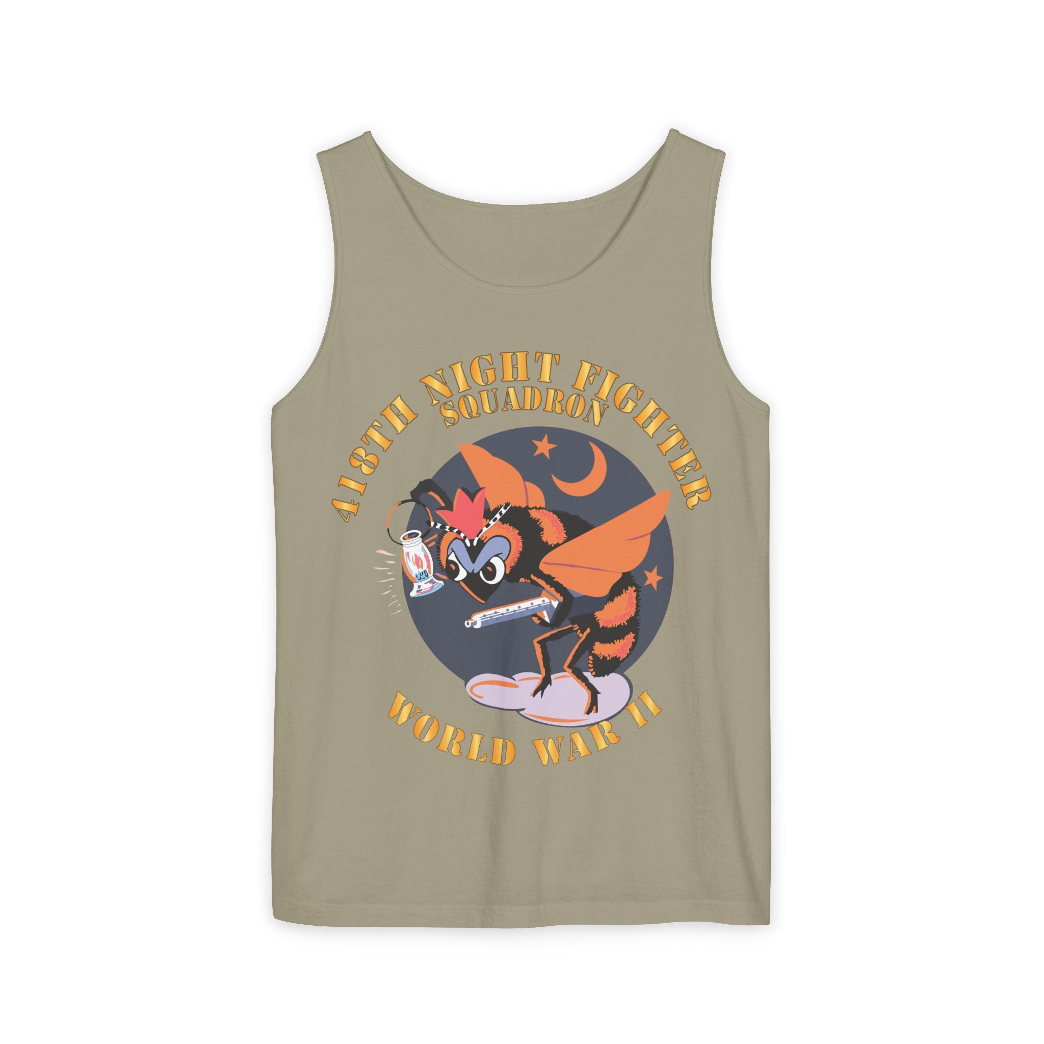 Unisex Garment-Dyed Tank Top - AAC - 418th Night Fighter Squadron - WWII X 300