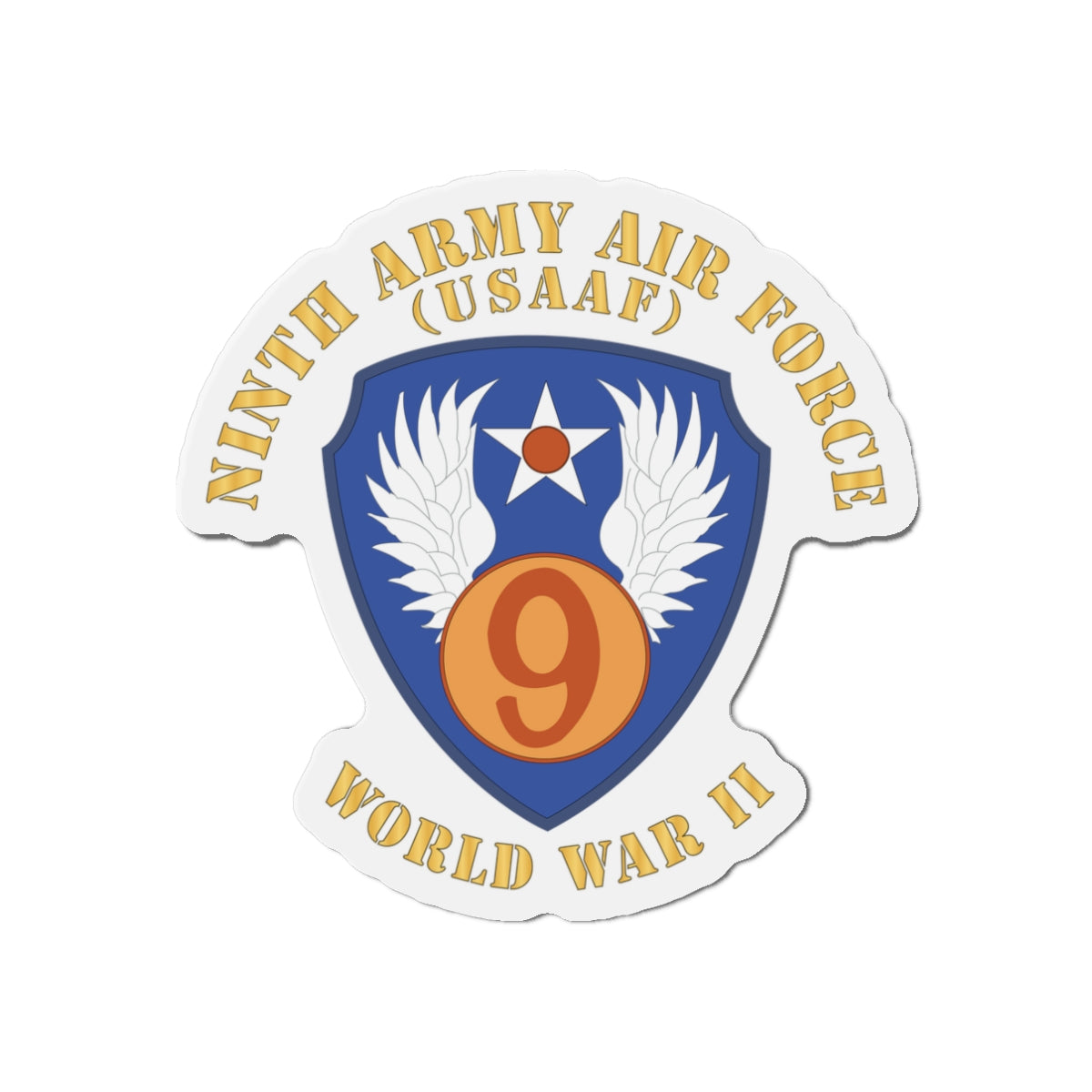 Die-Cut Magnets - AAC - SSI - 9th Air Force - WWII - USAAF x 300