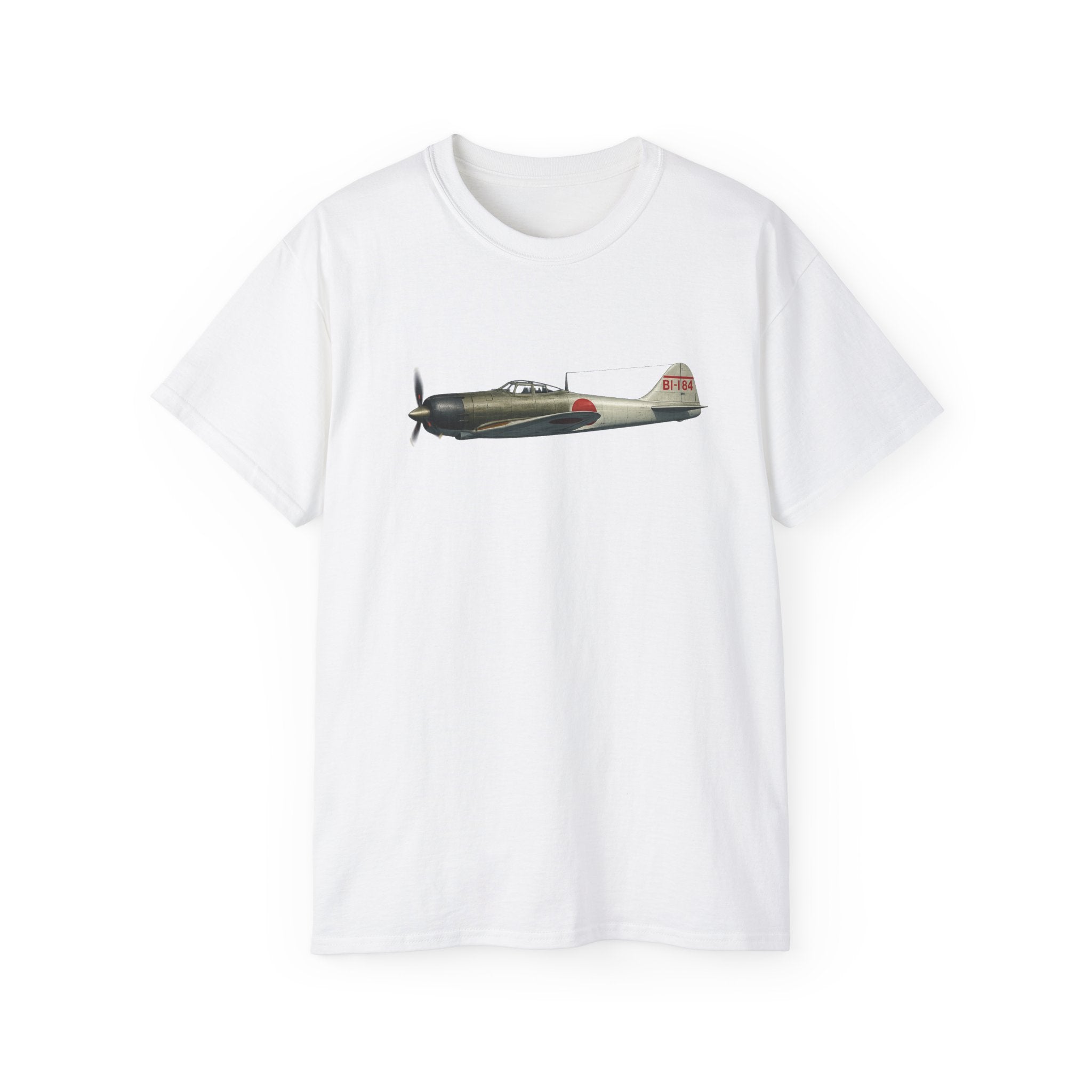 Unisex Ultra Cotton Tee - WWII - Fighter Aircraft - Japanese Zero - Profile - Left