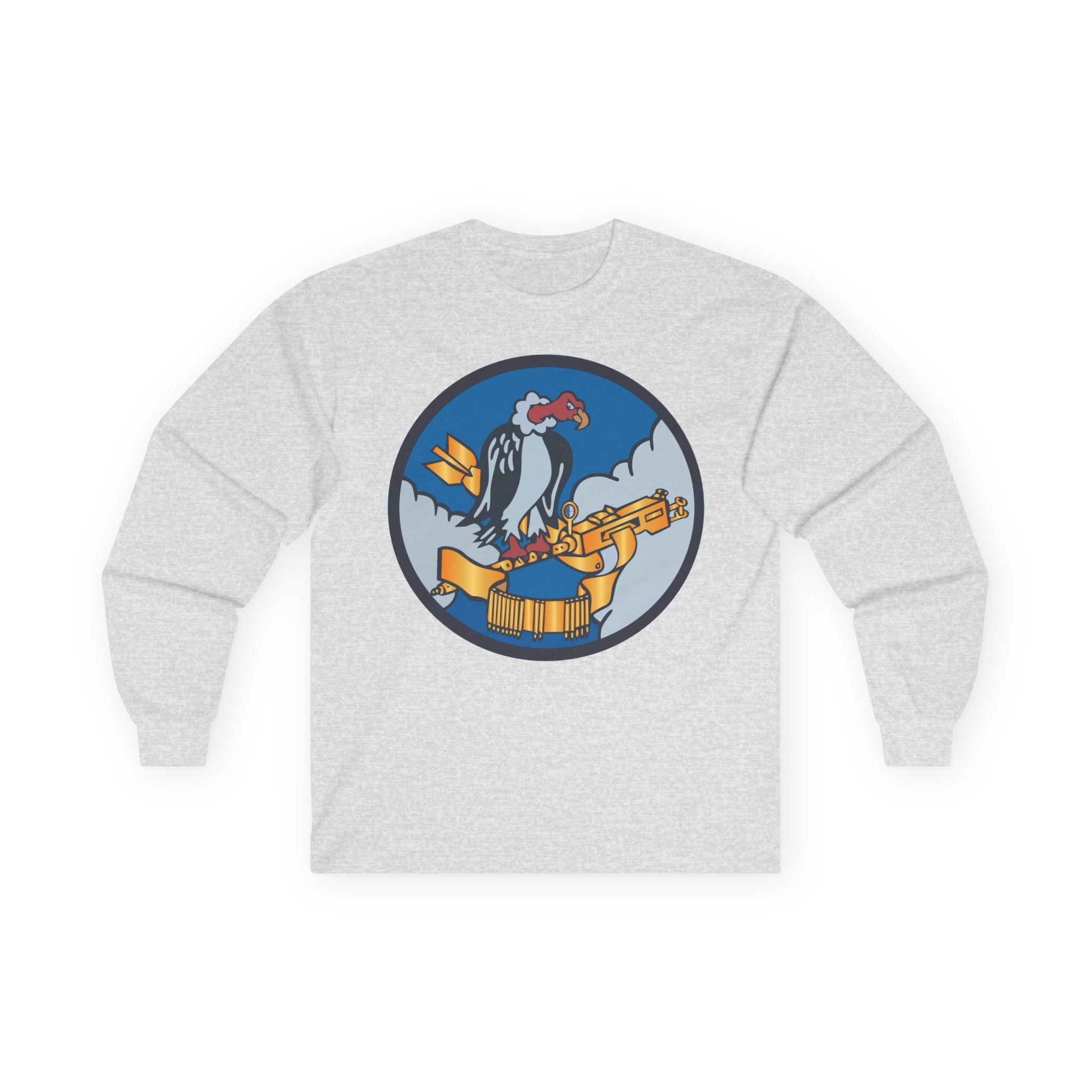 Unisex Long Sleeve Tee - AAC - 824th Bomb Squadron, 484th Bomb Group - 15th AAF wo txt X 300