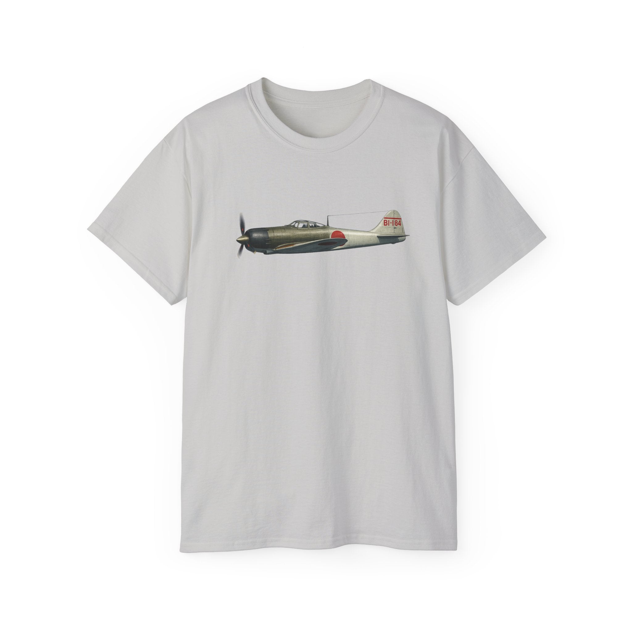 Unisex Ultra Cotton Tee - WWII - Fighter Aircraft - Japanese Zero - Profile - Left