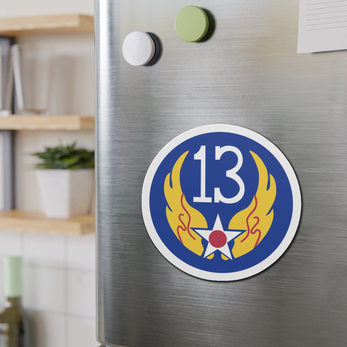 Die-Cut Magnets - AAC - SSI - 13th Air Force wo Txt X 300