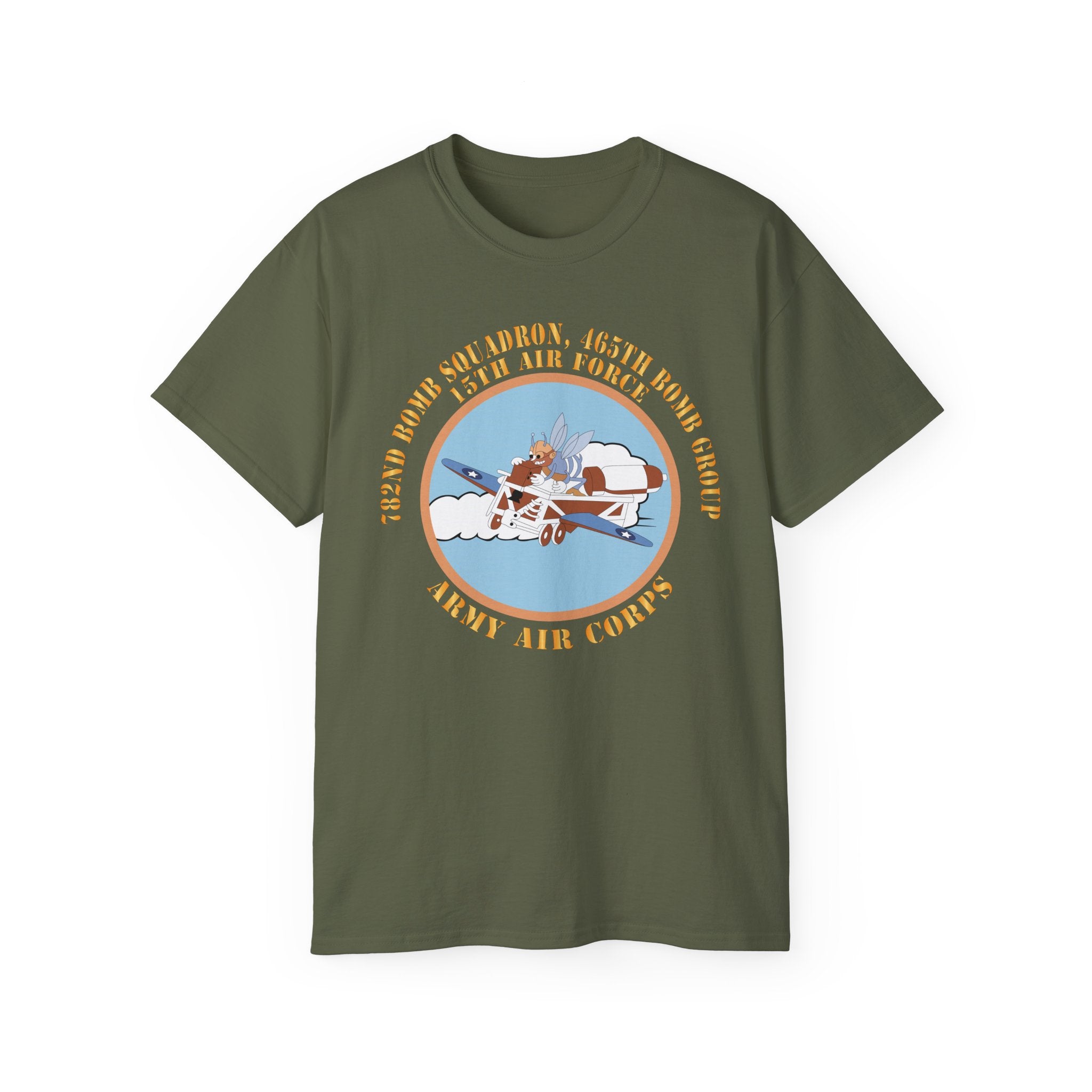 Unisex Ultra Cotton Tee - AAC - 782nd Bomb Squadron, 465th Bomb Group - 15th AF X 300