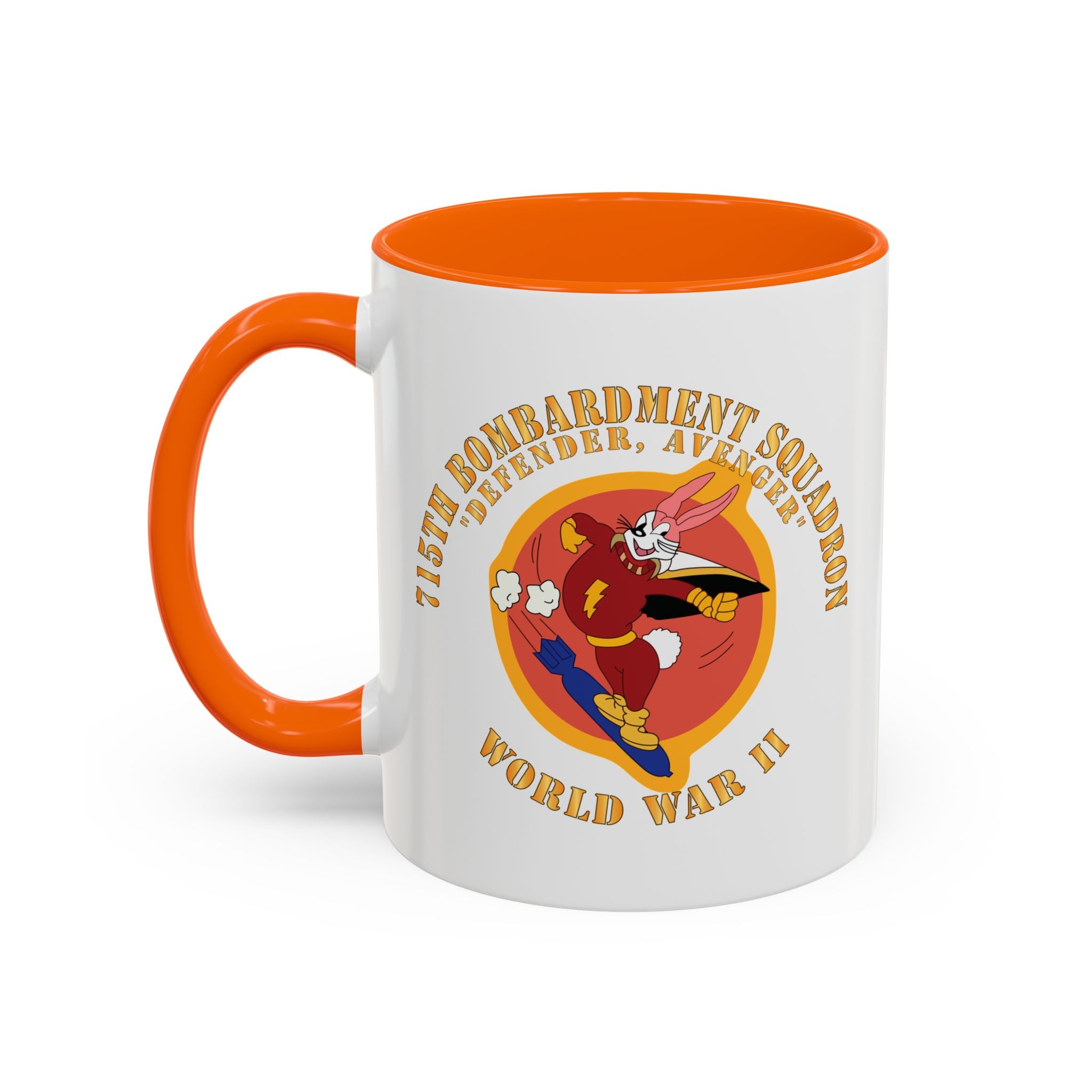 Accent Coffee Mug - ACC - 715th  Bombardment Squadron - Defender, Avenger - World War II X 300